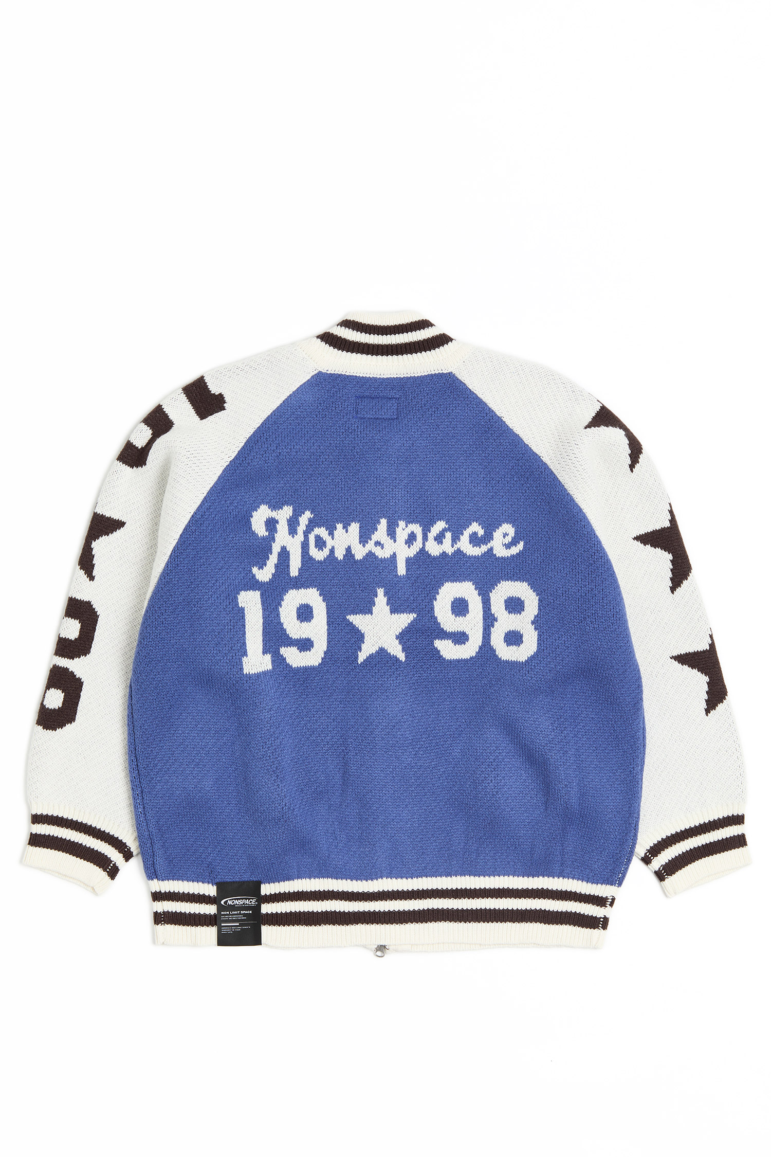 針織緹花棒球外套