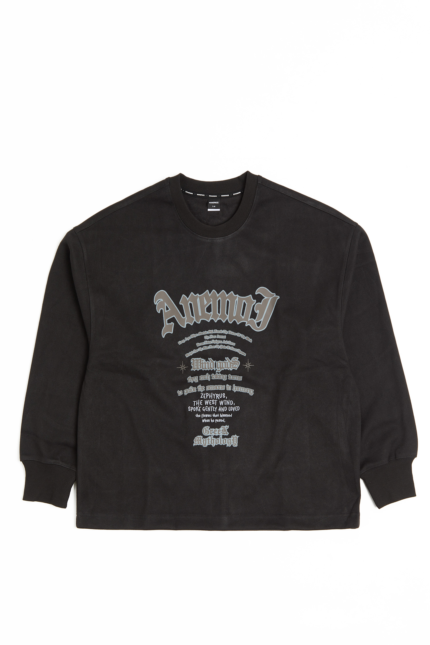 西風之翼 星空呢長袖上衣(短版)