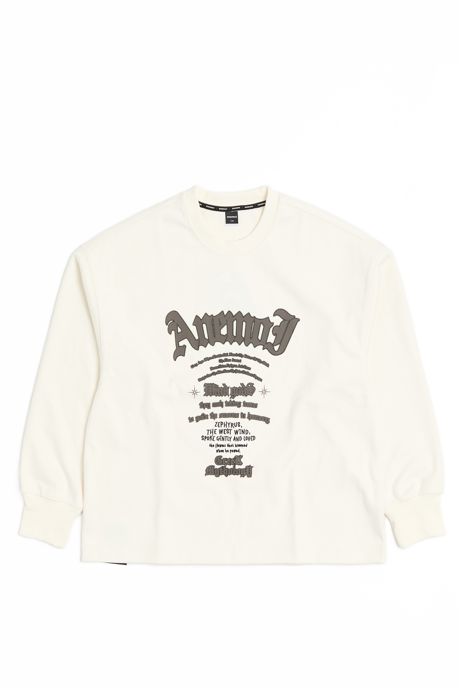 西風之翼 星空呢長袖上衣(短版)