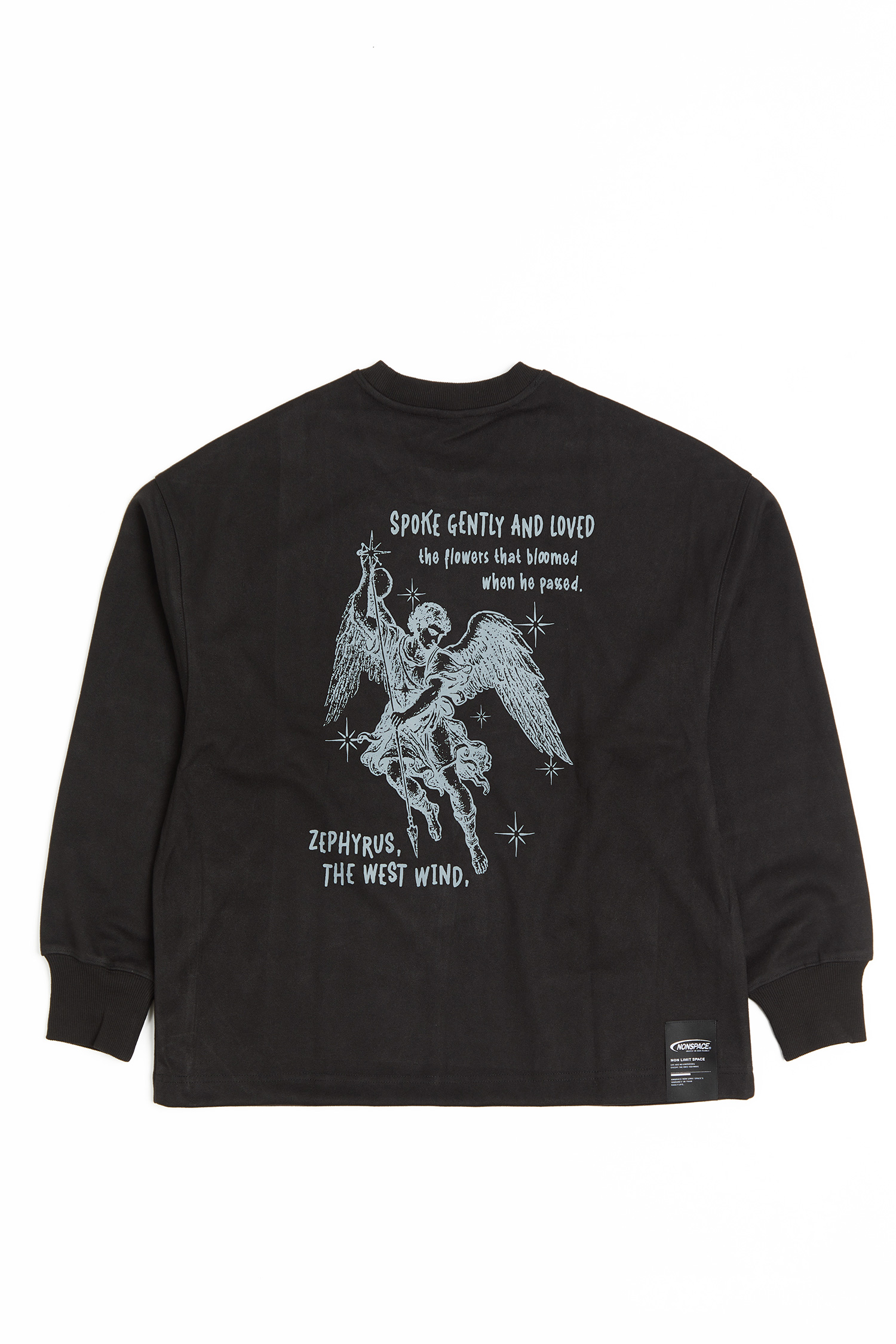 西風之翼 星空呢長袖上衣(短版)