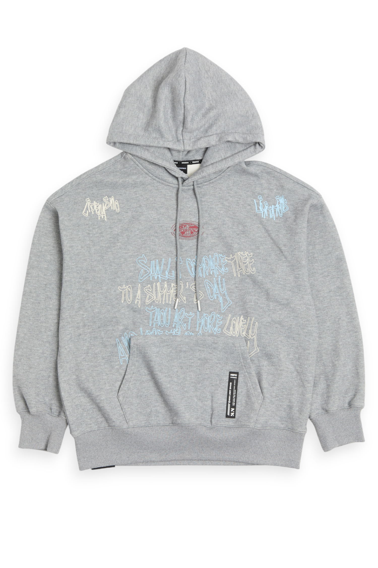 莎翁塗鴉連帽長袖上衣