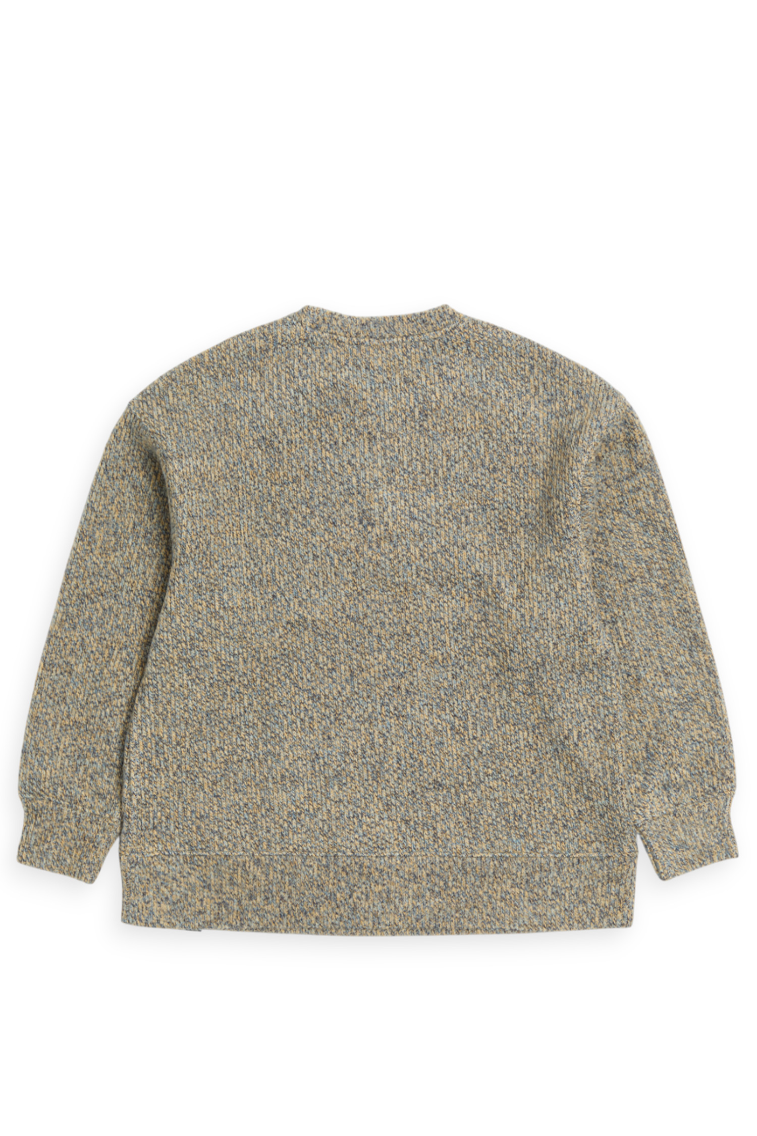 異字體貼布繡 針織長袖上衣