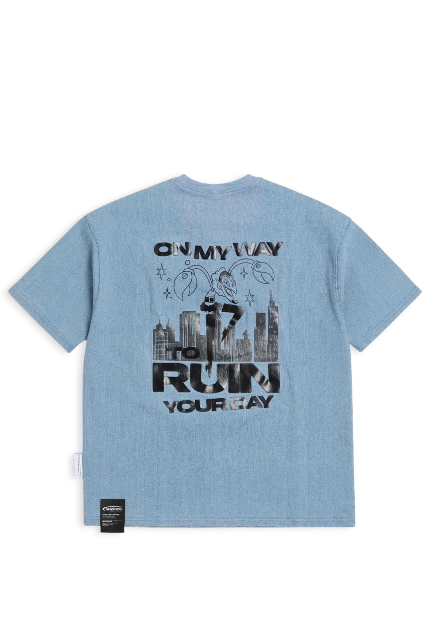 飛天小女警 大魔怪HIM 牛仔短袖上衣