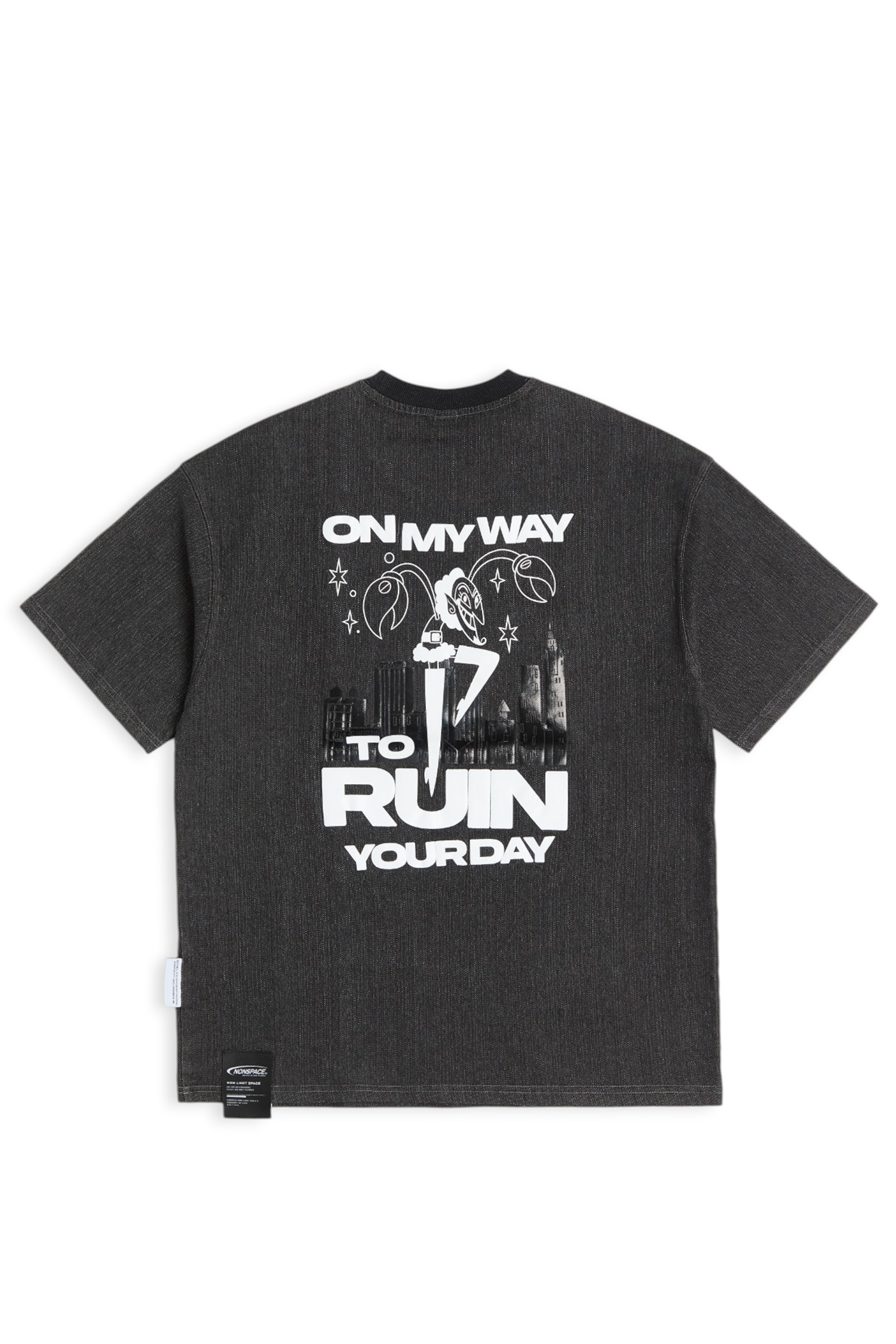 飛天小女警 大魔怪HIM 牛仔短袖上衣