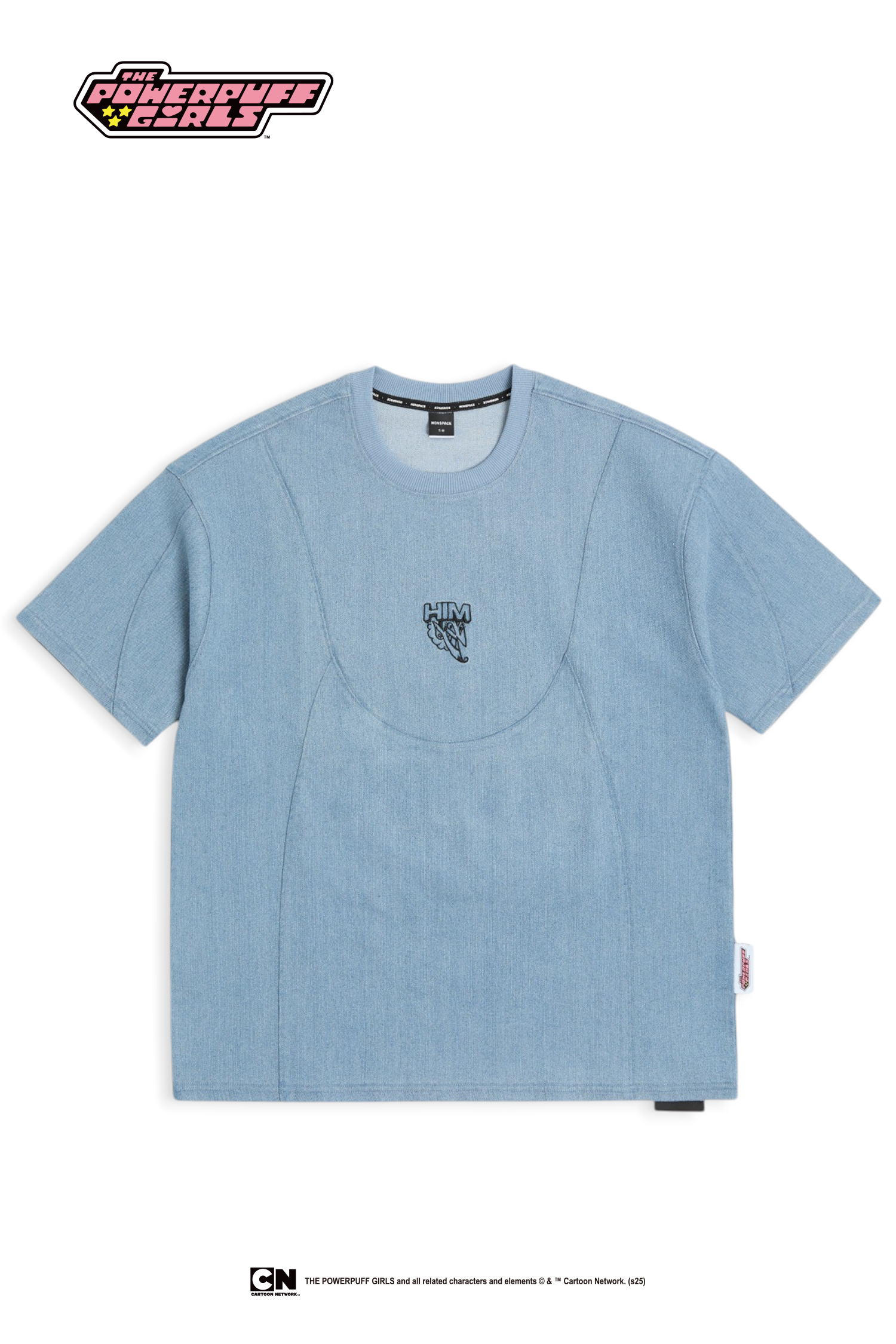 飛天小女警 大魔怪HIM 牛仔短袖上衣