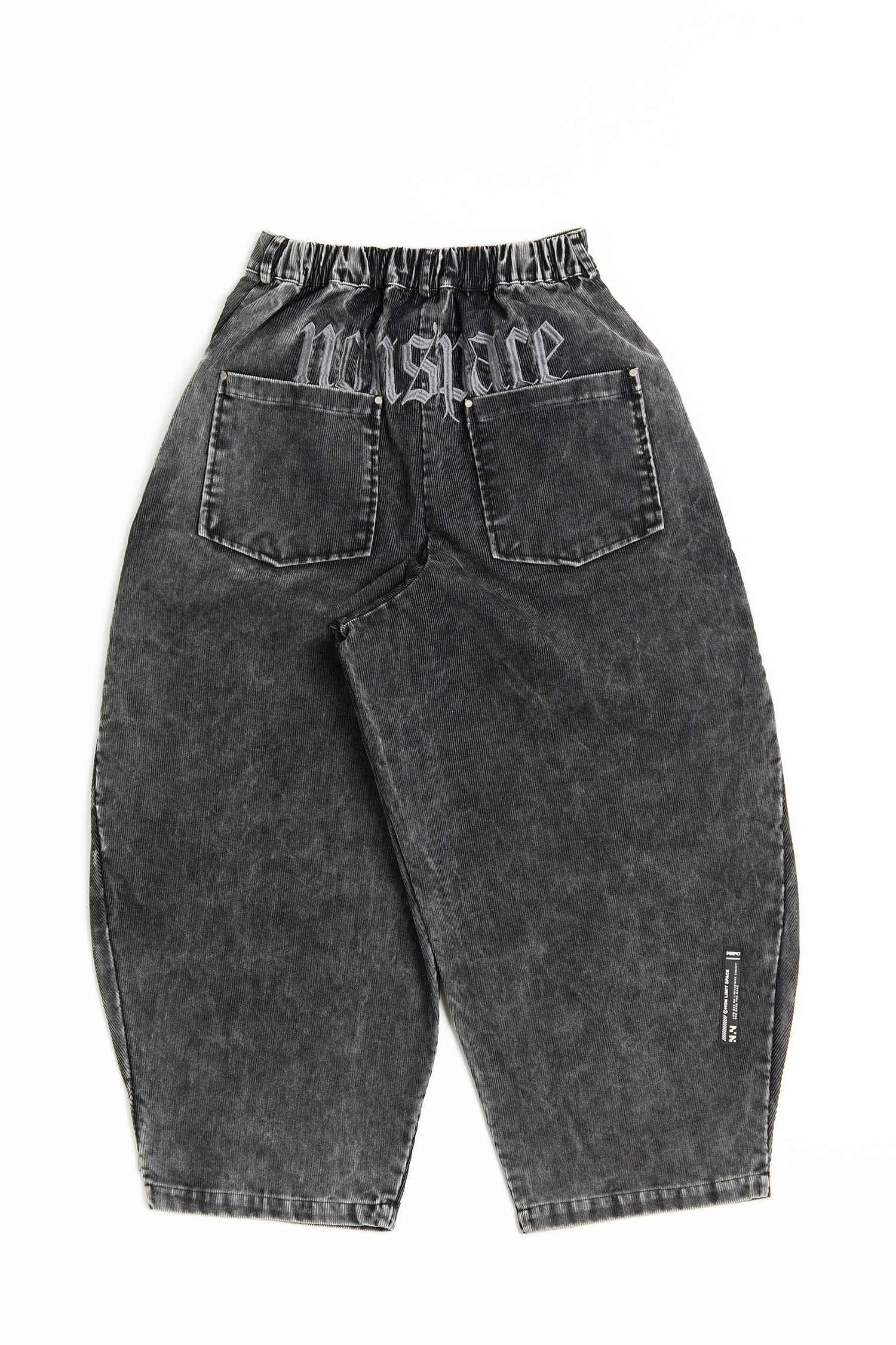 仿舊水洗 解構燈心絨長褲