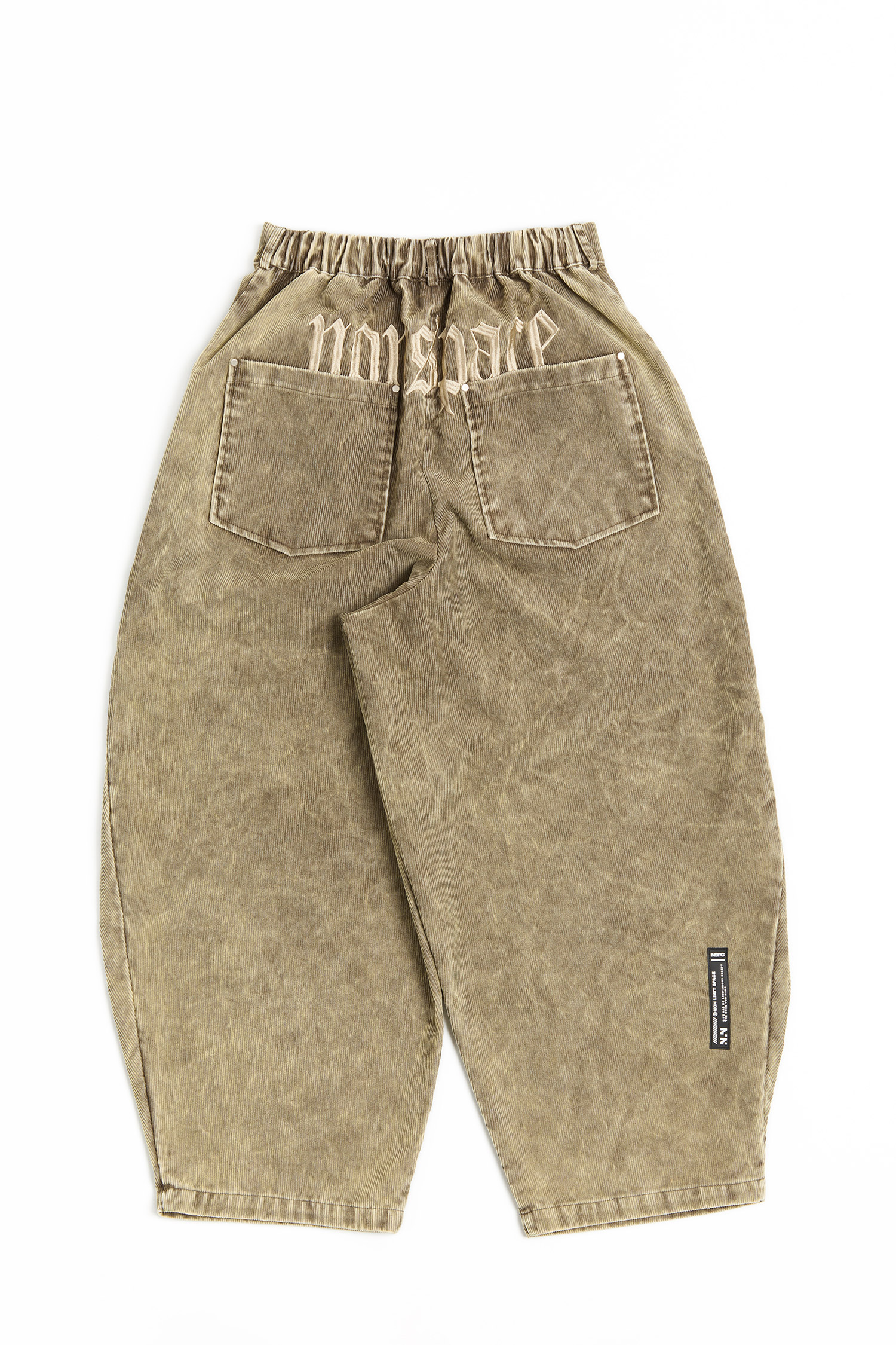 仿舊水洗 解構燈心絨長褲