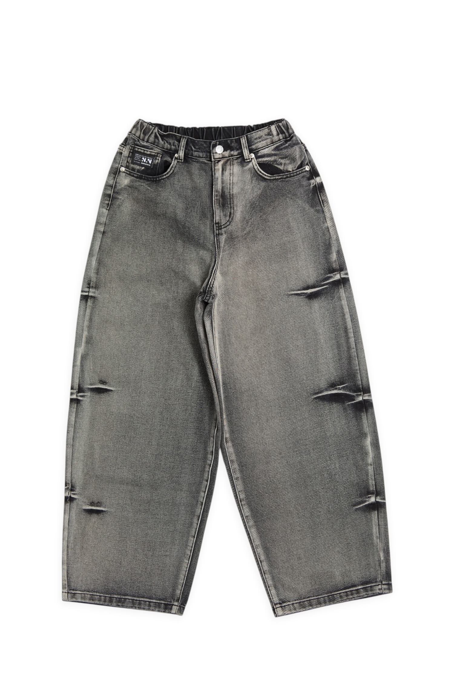 手折貓鬚 重水洗 牛仔長褲