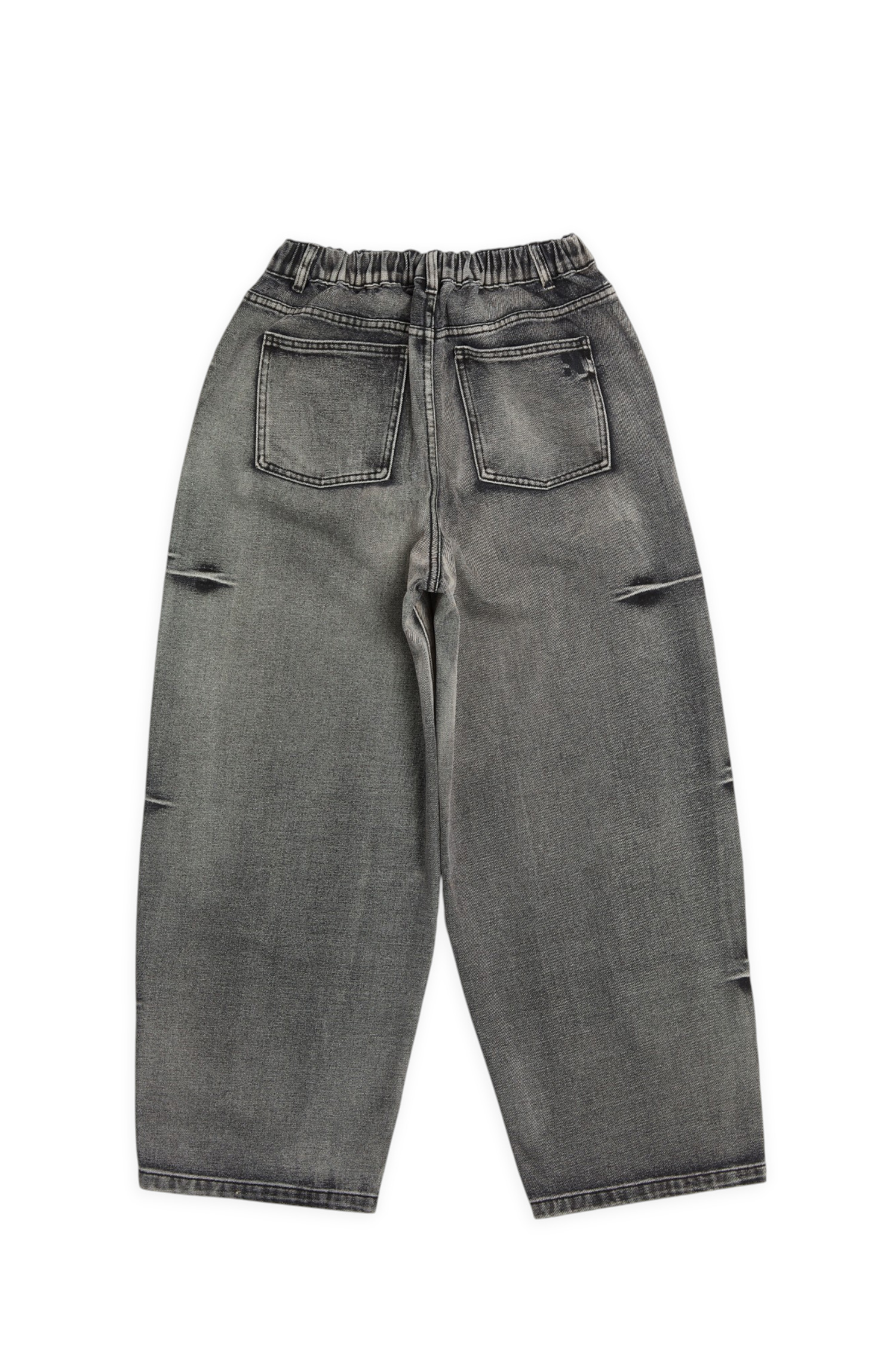 手折貓鬚 重水洗 牛仔長褲