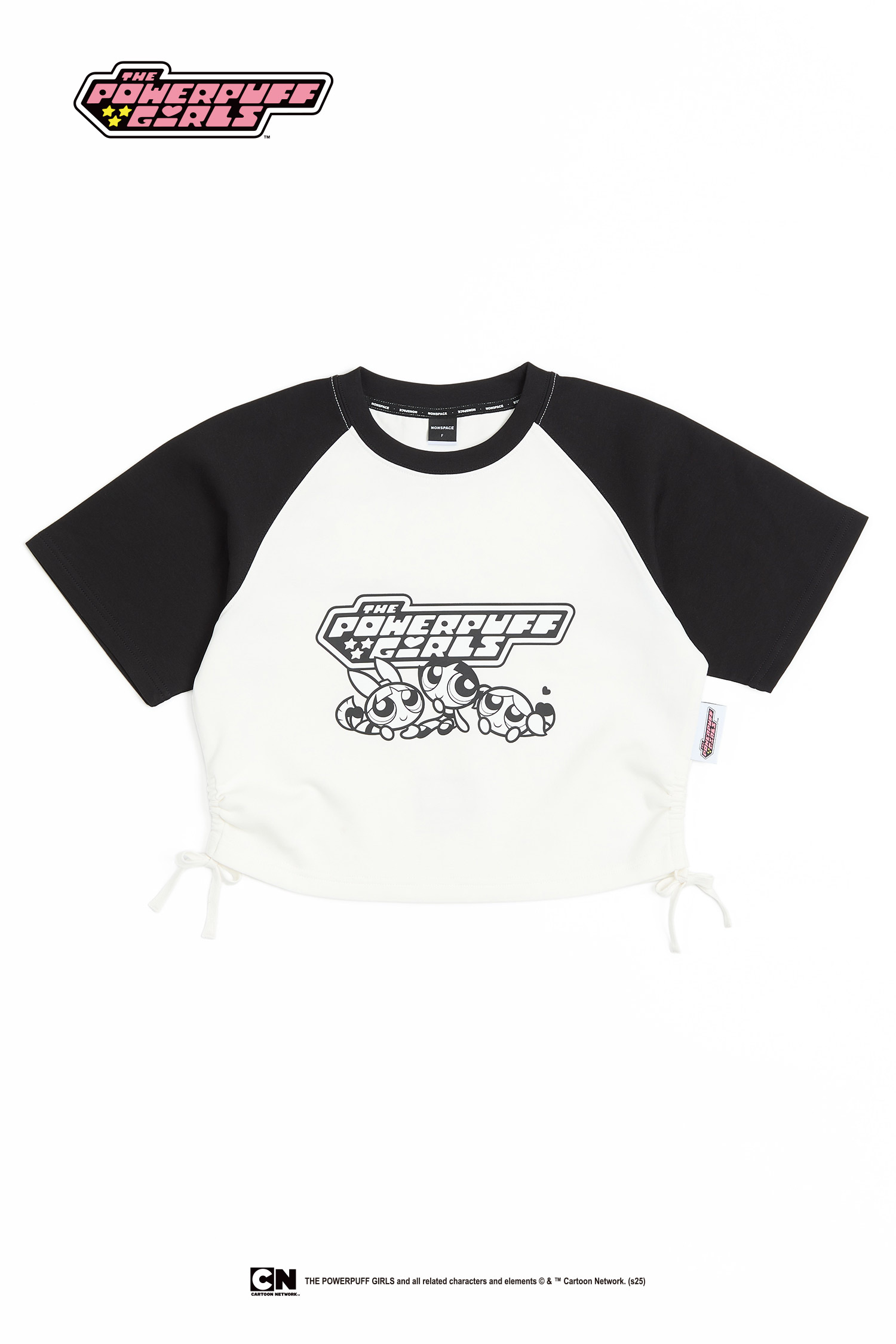 飛天小女警 拉克蘭袖剪接 短袖上衣(女)