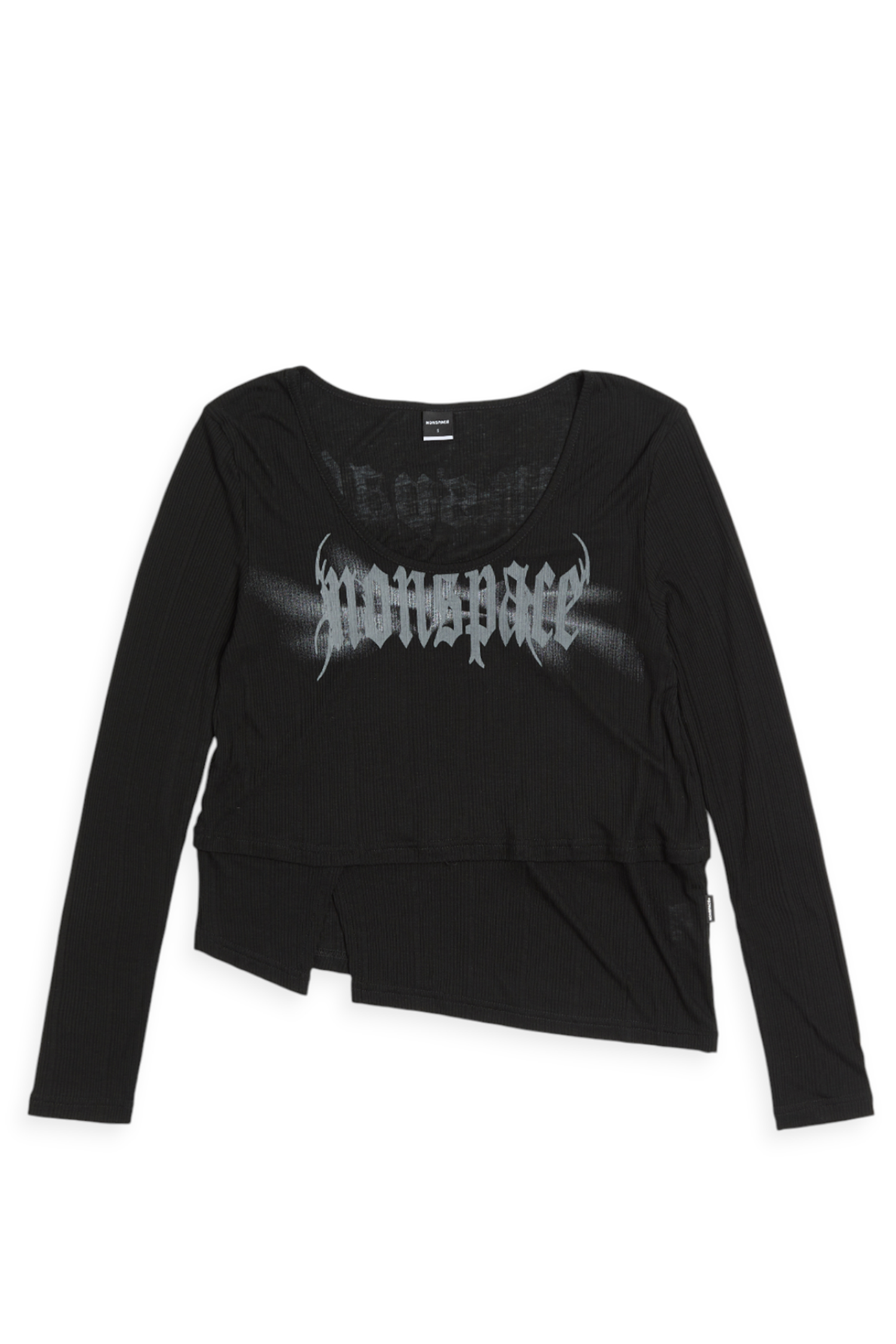 天絲羊毛 透膚長袖上衣(女)