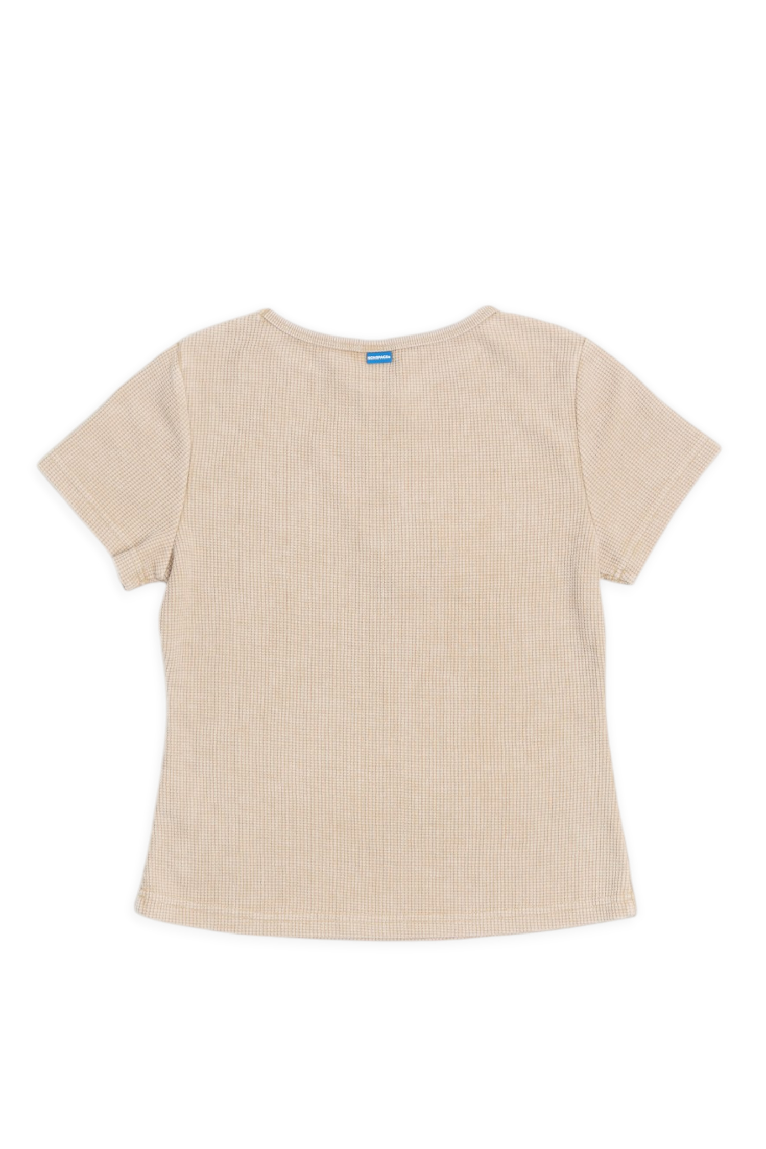 品牌LOGO洗舊感短袖上衣(女)