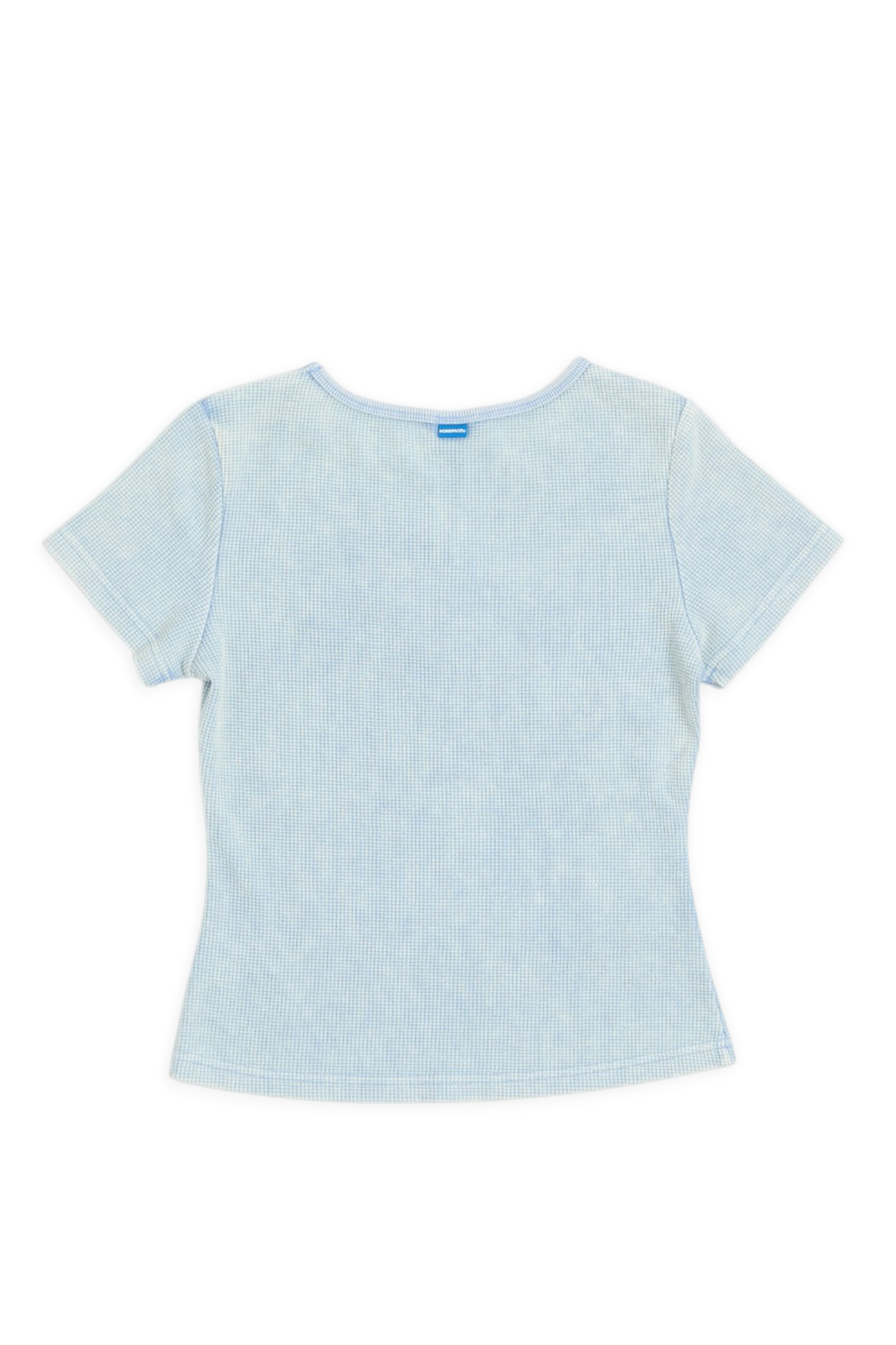 品牌LOGO洗舊感短袖上衣(女)