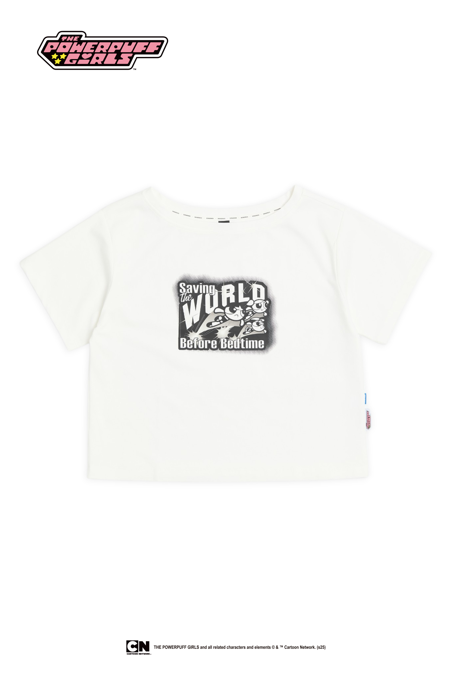 飛天小女警 兩穿 斜肩短袖上衣(女)