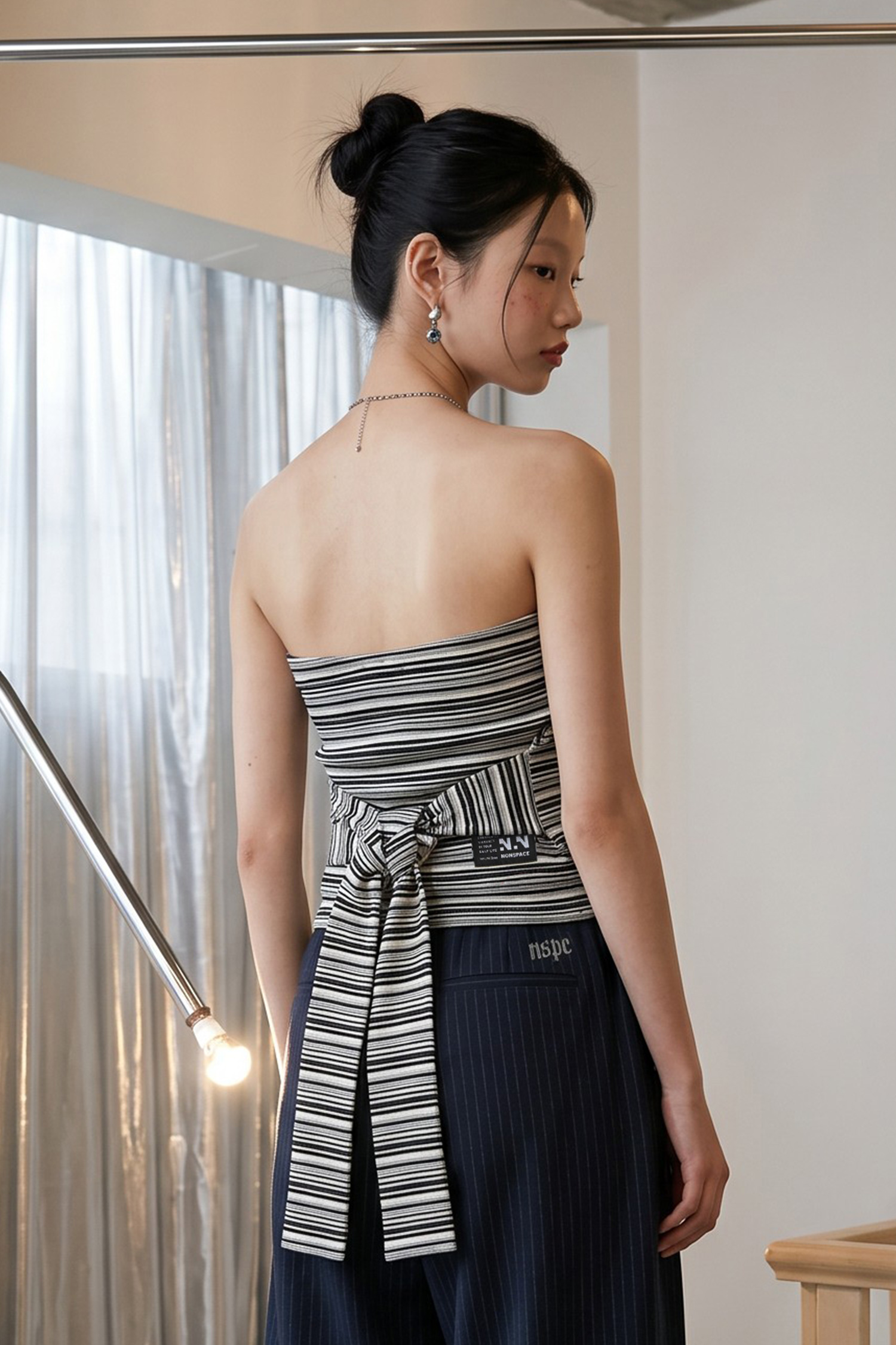 小時髦 造型綁帶 bra top(女)