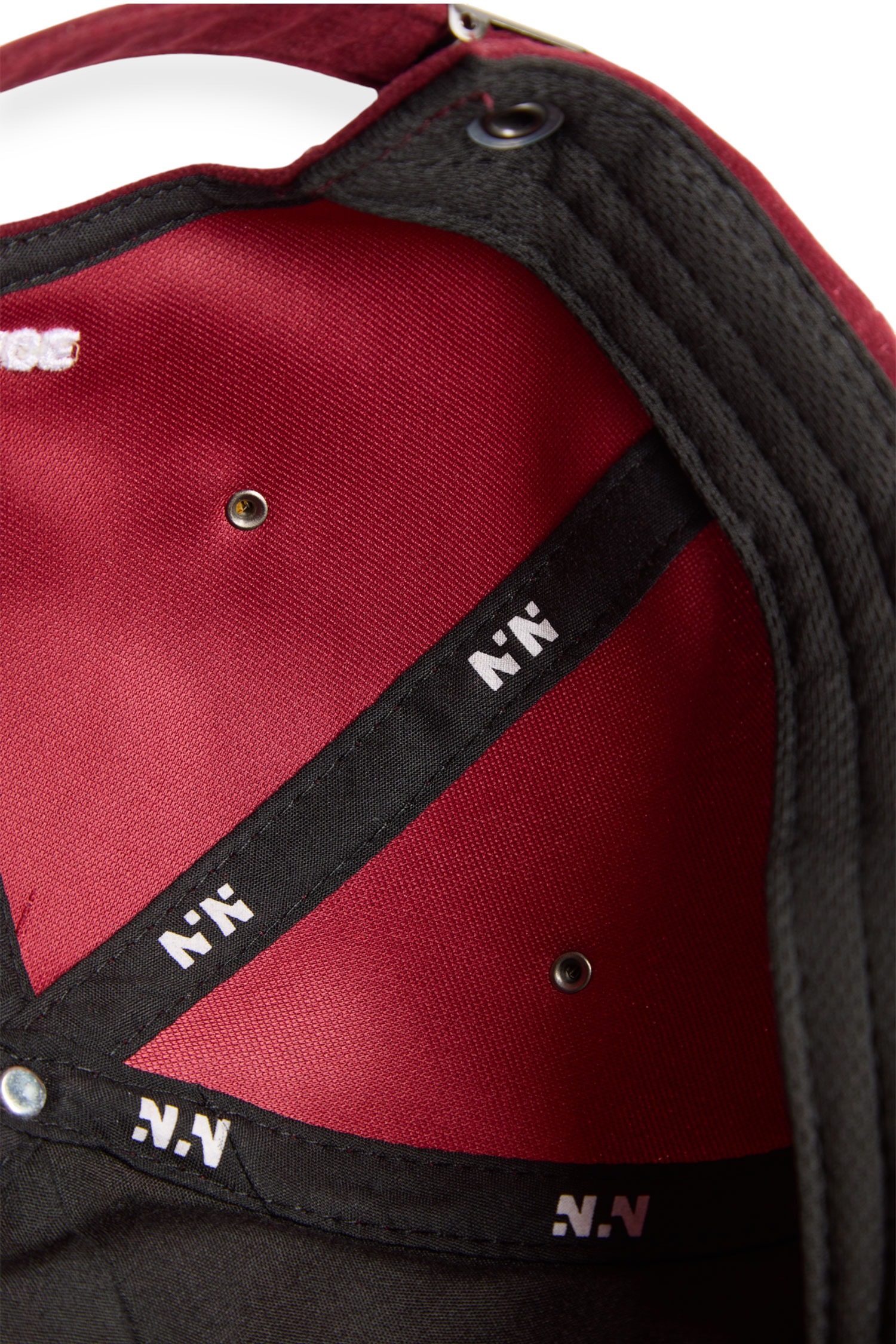 麂皮刺繡 鉚釘帽