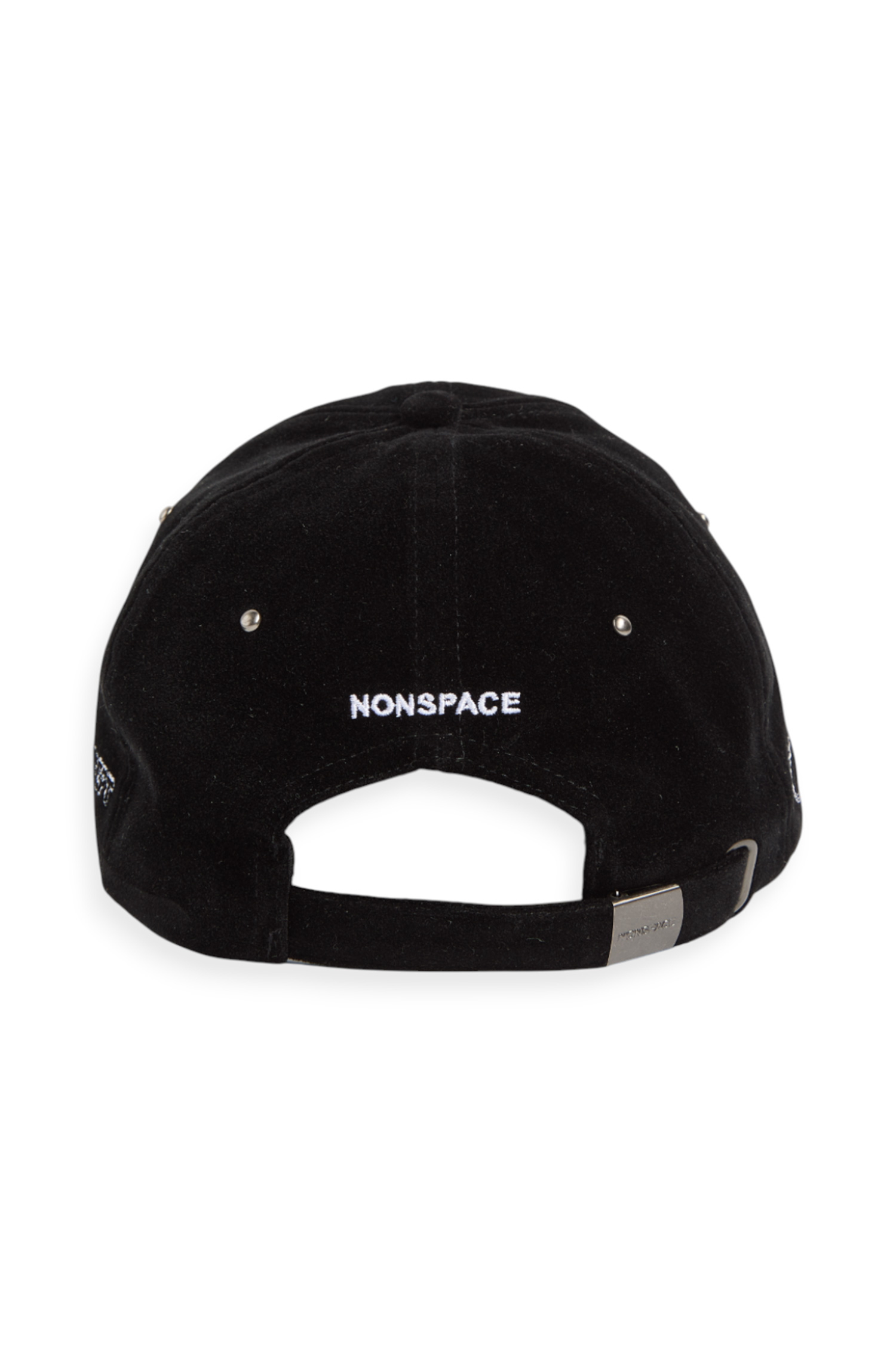 麂皮刺繡 鉚釘帽