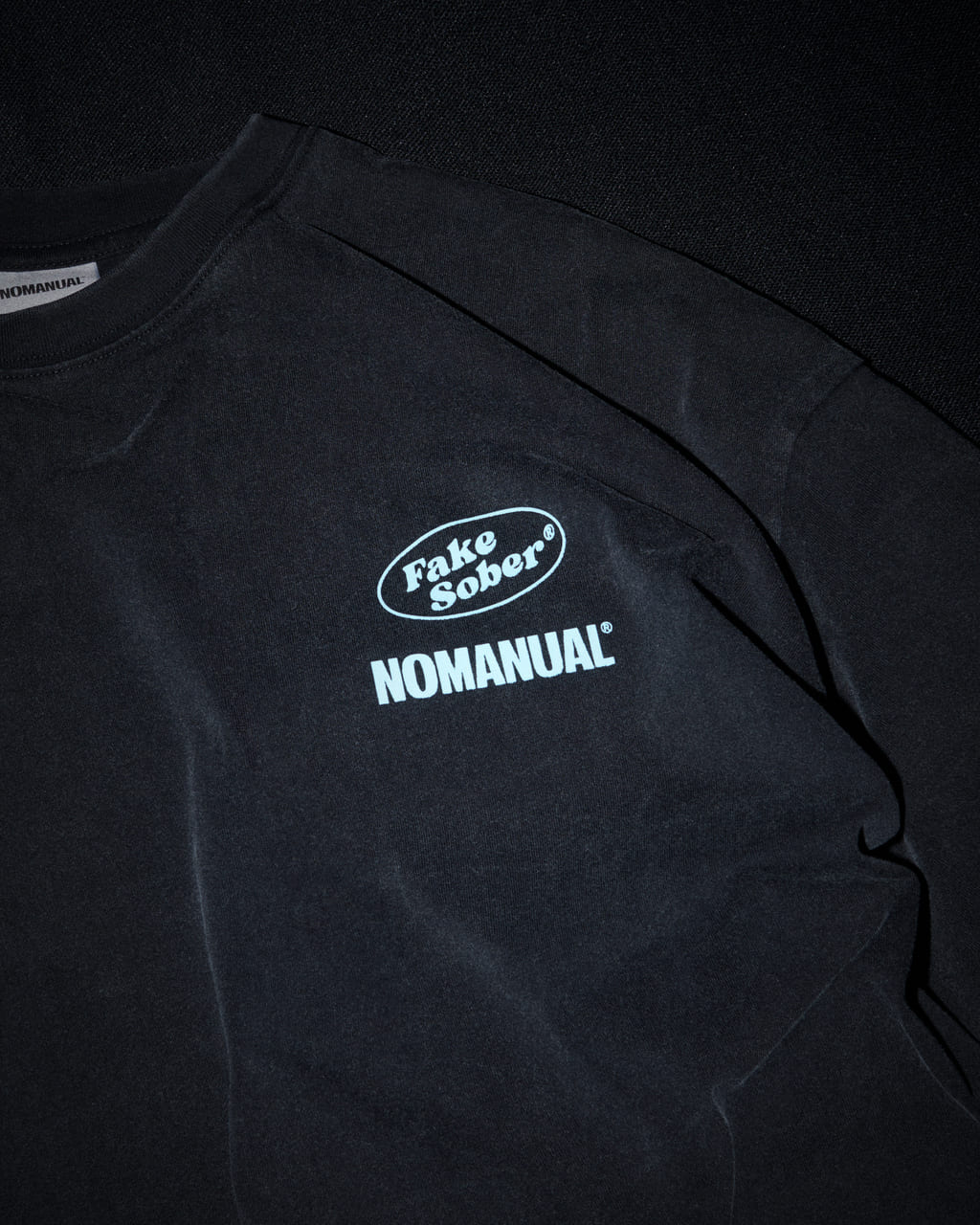 FAKE SOBER X NOMANUAL 針織短袖上衣 T-SHIRT