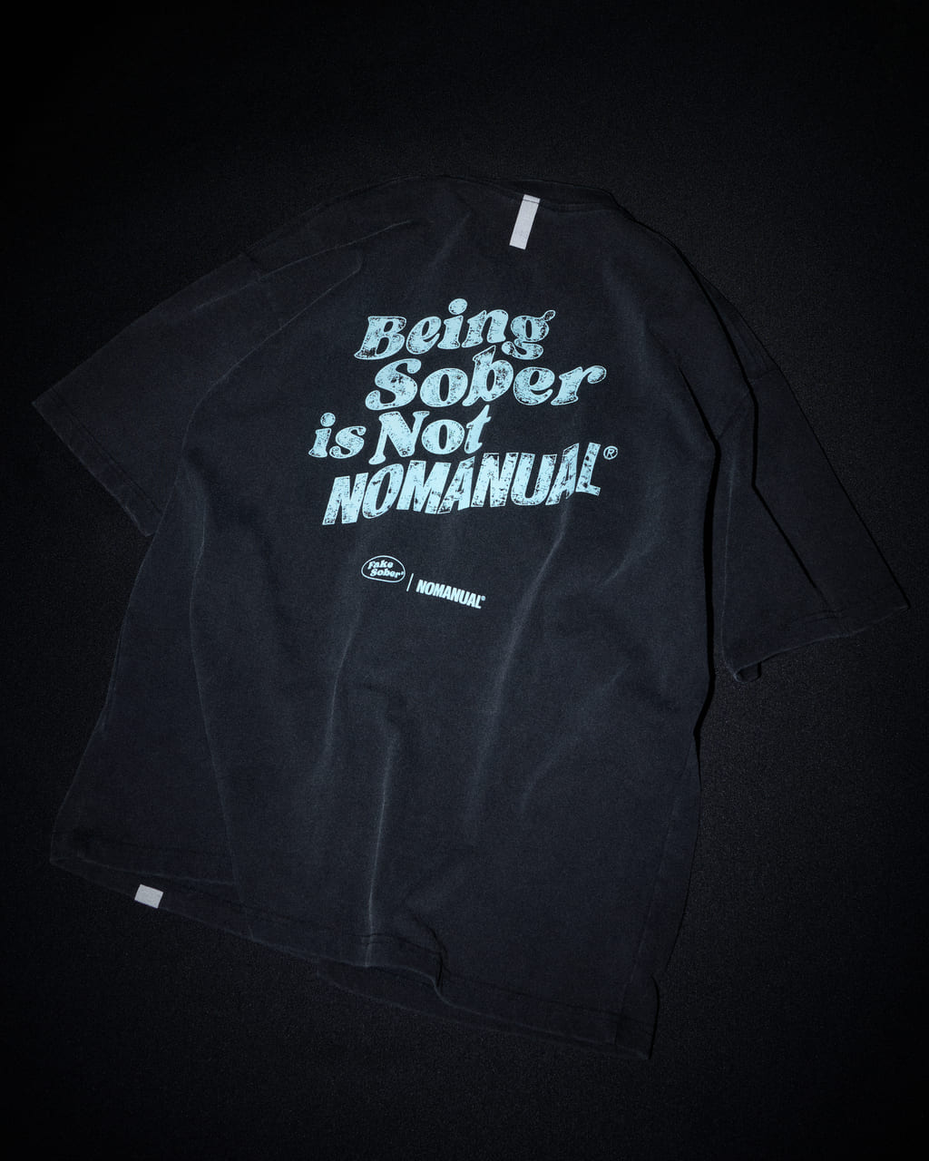 FAKE SOBER X NOMANUAL 針織短袖上衣 T-SHIRT