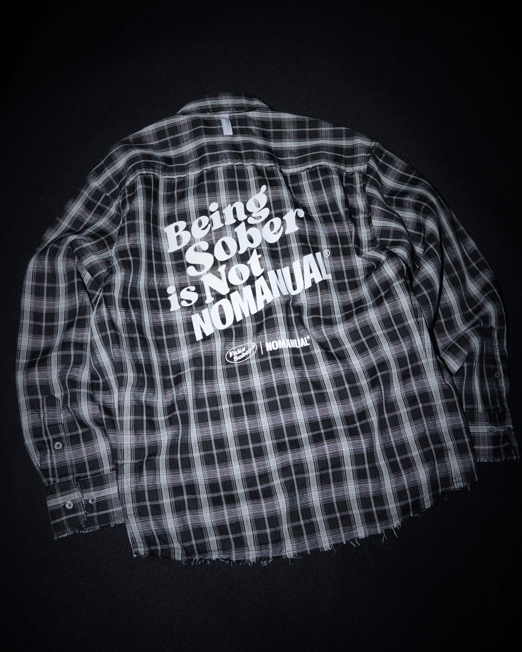 FAKE SOBER X NOMANUAL 格紋長袖襯衫 CHECK SHIRT