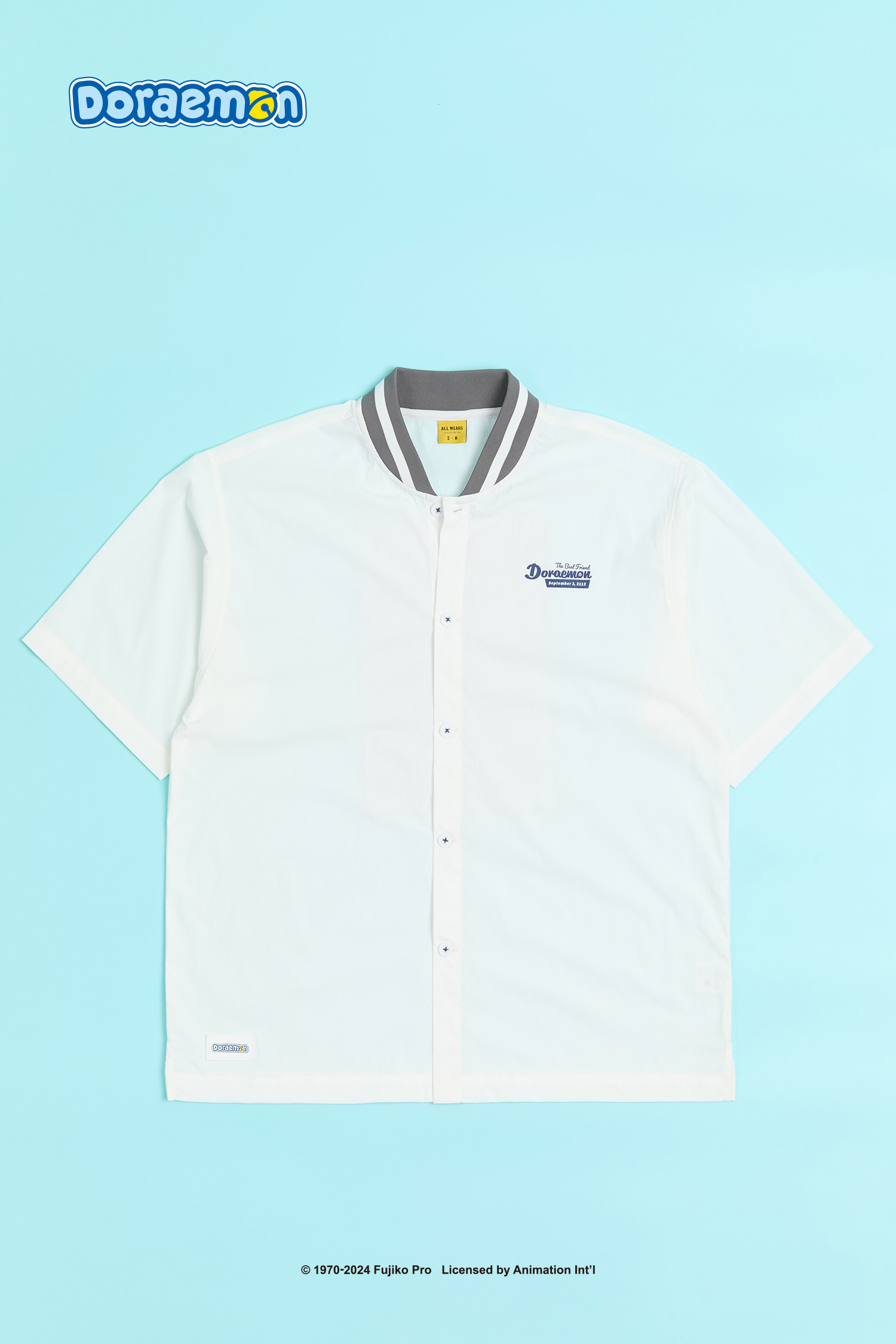 哆啦A夢 美味甜點 印花短袖襯衫