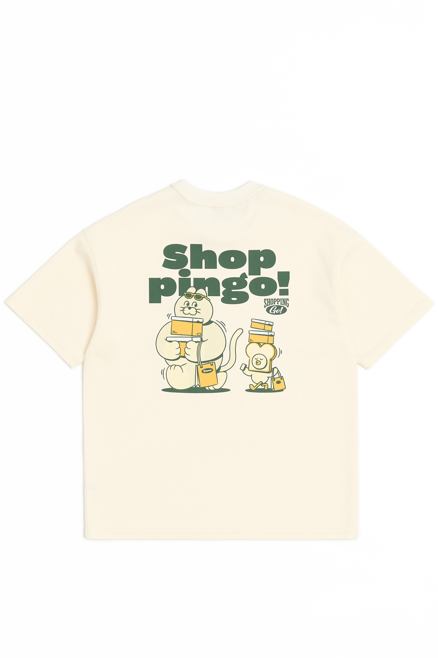 ZIZONE 印花短袖上衣