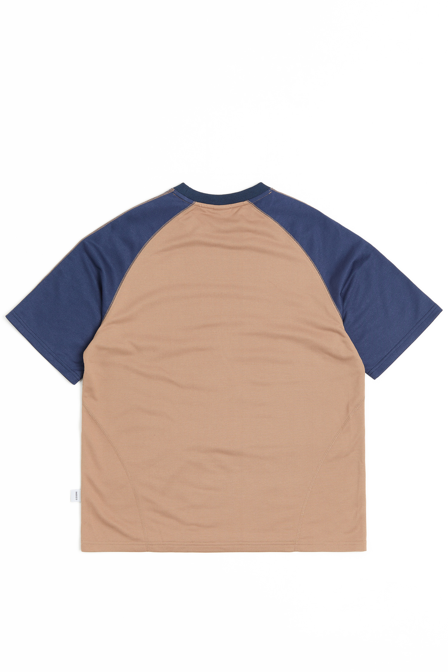 ZIZONE 復古撞色短袖上衣