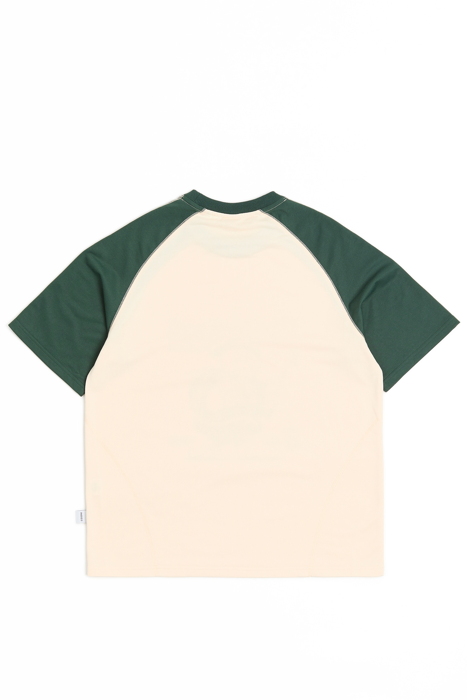 ZIZONE 復古撞色短袖上衣