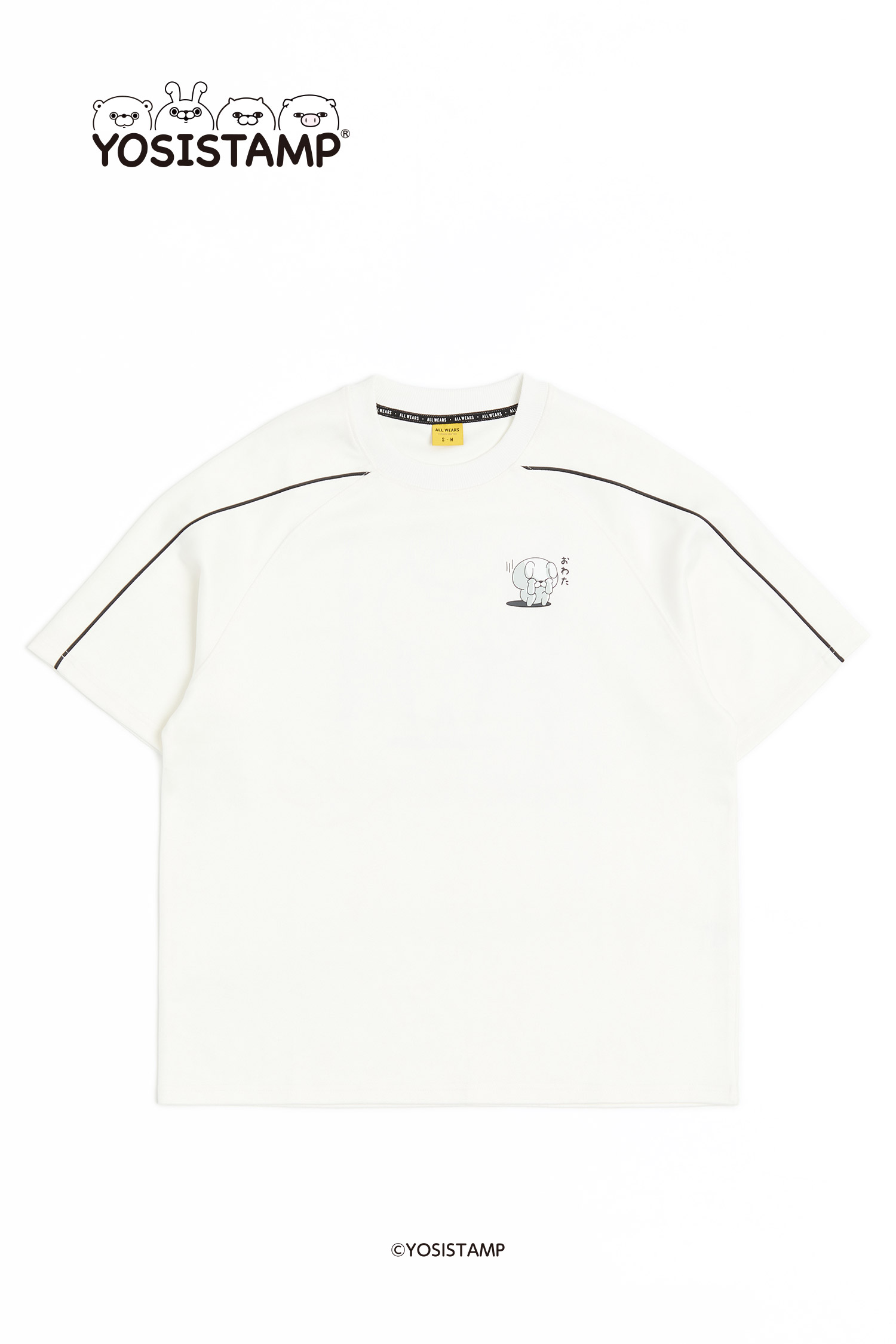 YOSISTAMP 麂皮出芽短袖上衣