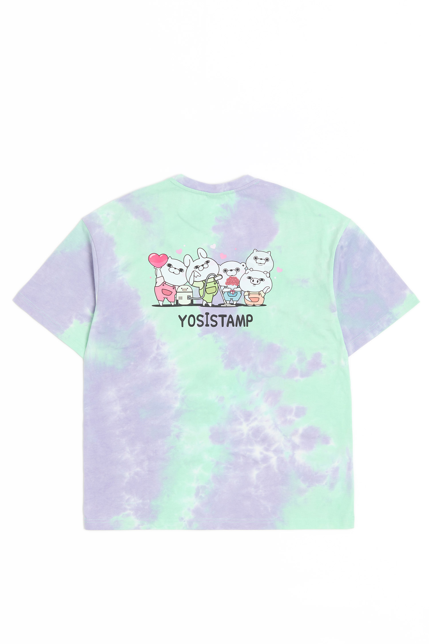 YOSISTAMP 扎染印花短袖上衣