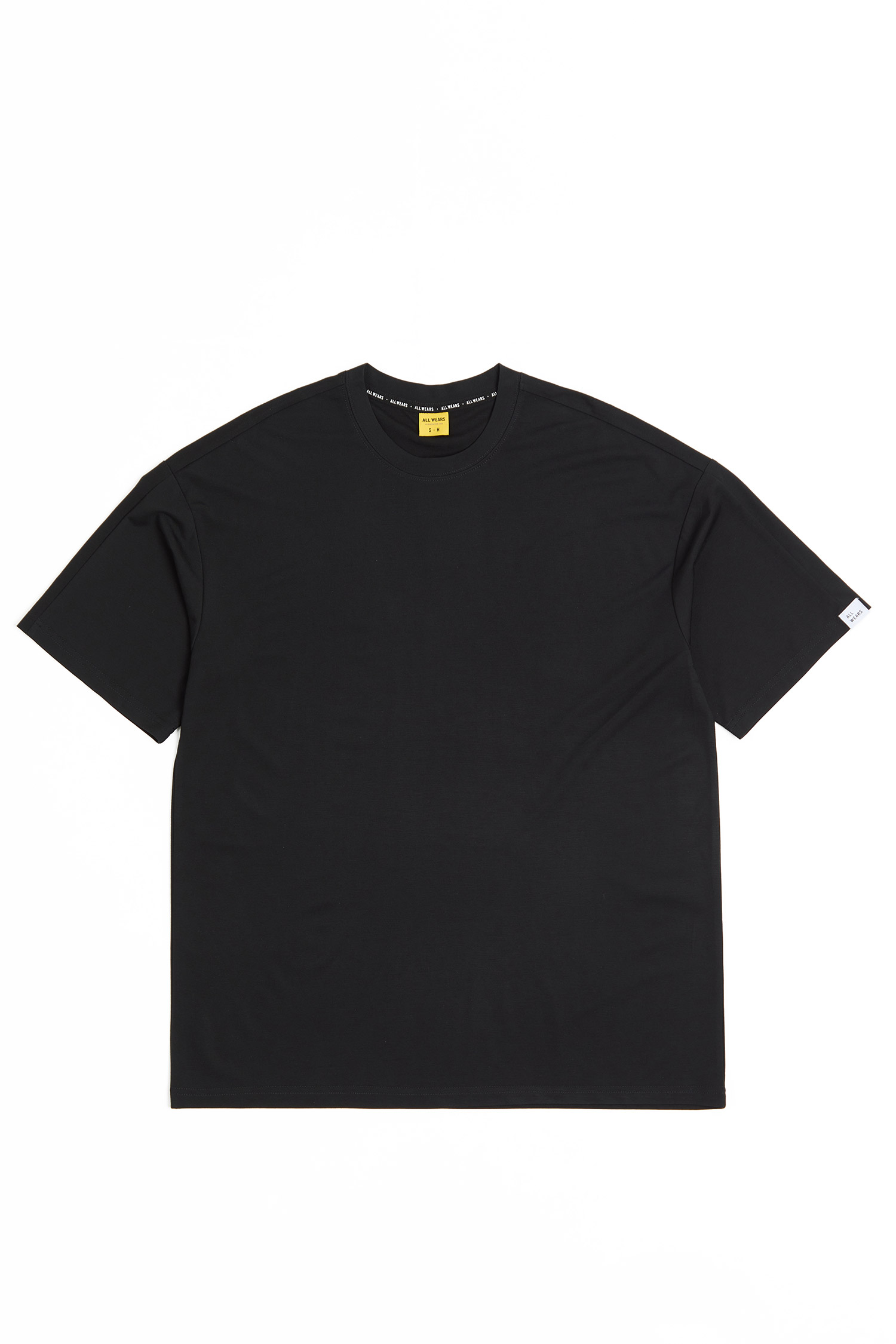 涼感空氣 袖子剪接短袖上衣