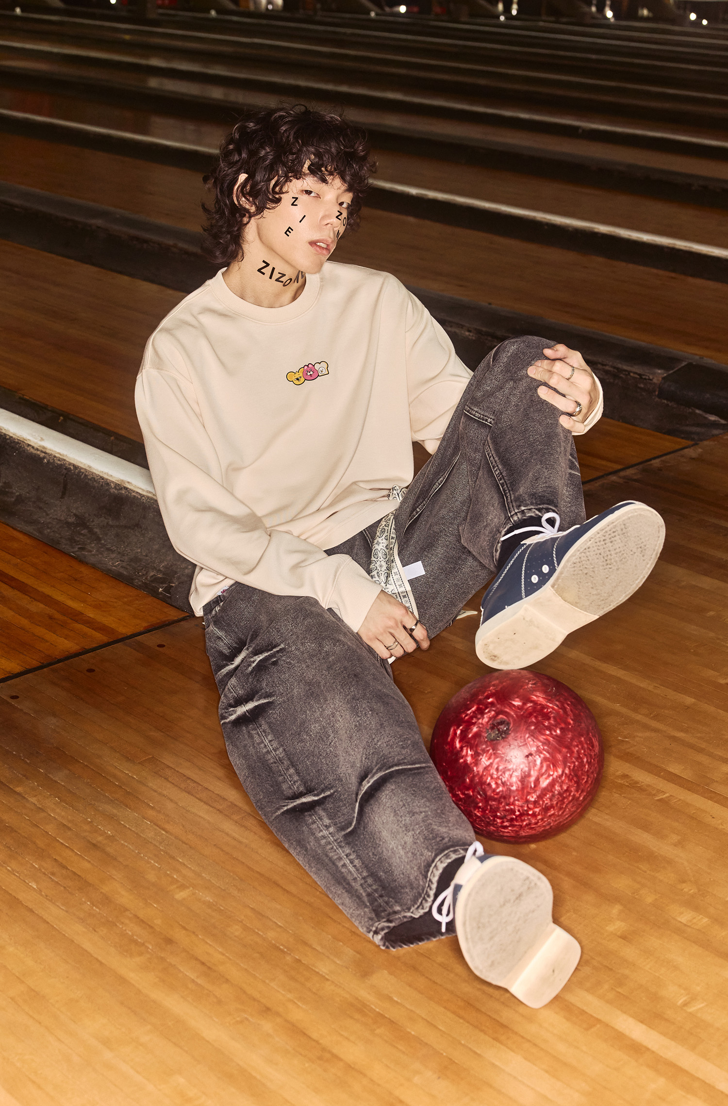 ZIZONE 印花長袖上衣