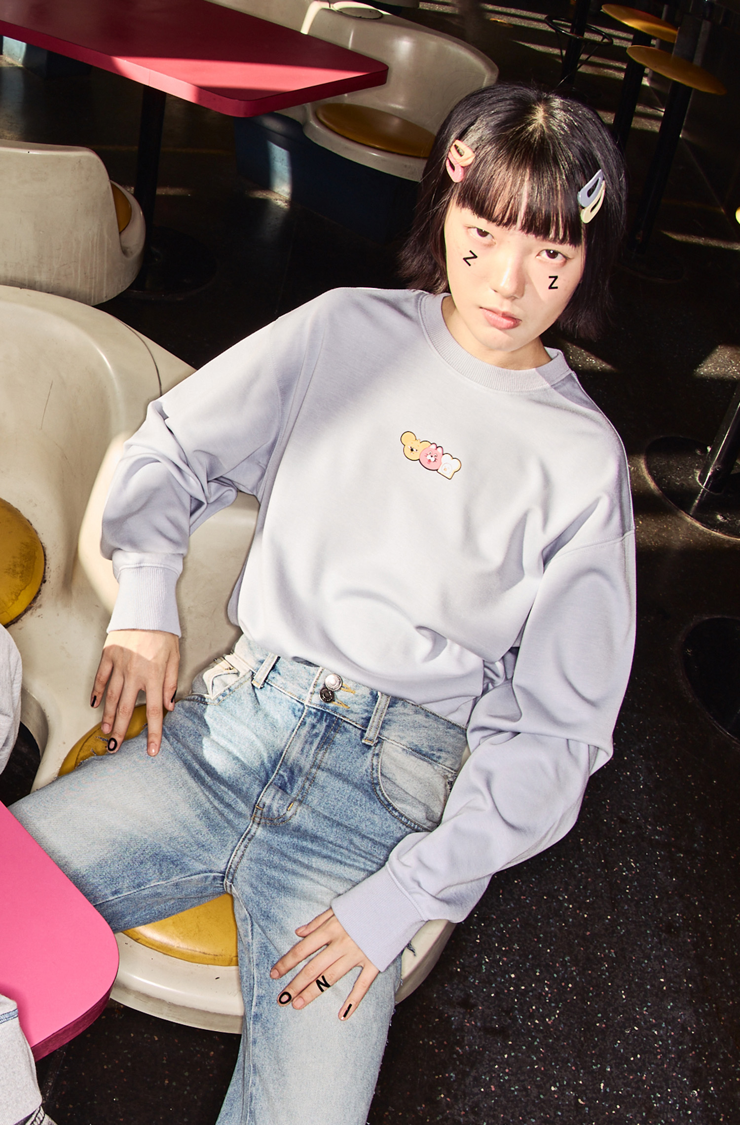 ZIZONE 印花長袖上衣