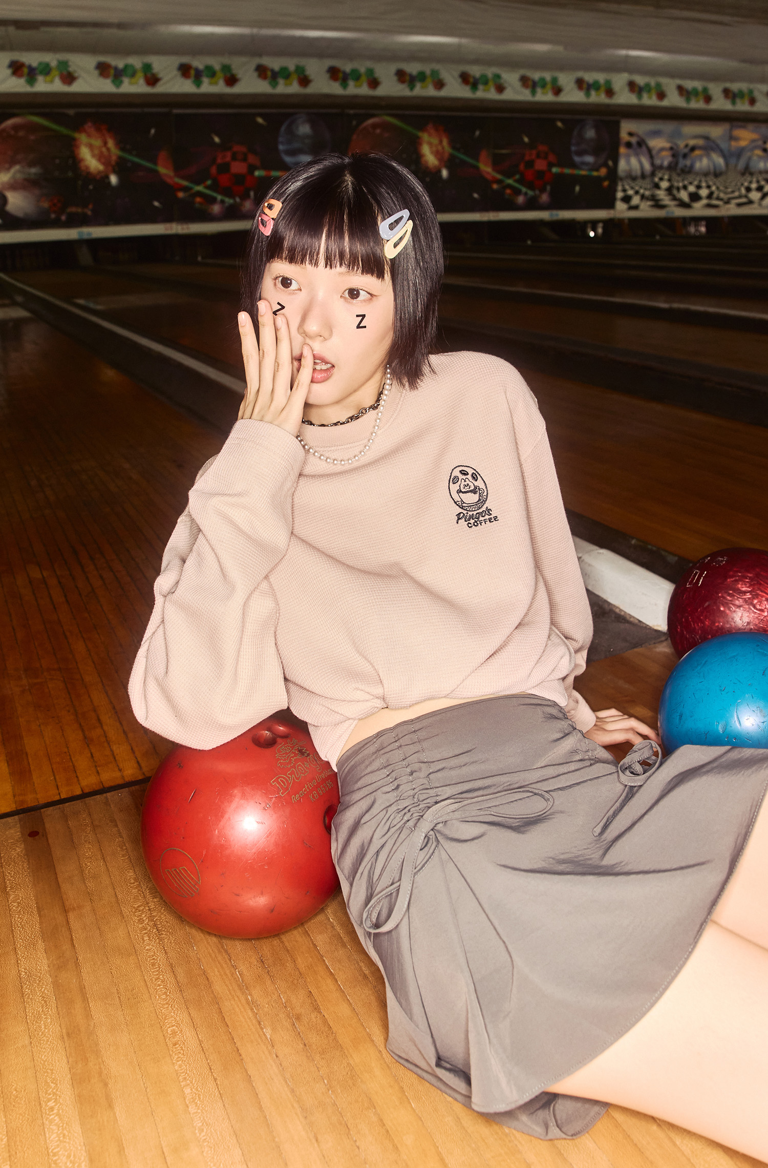 ZIZONE 繡花長袖上衣