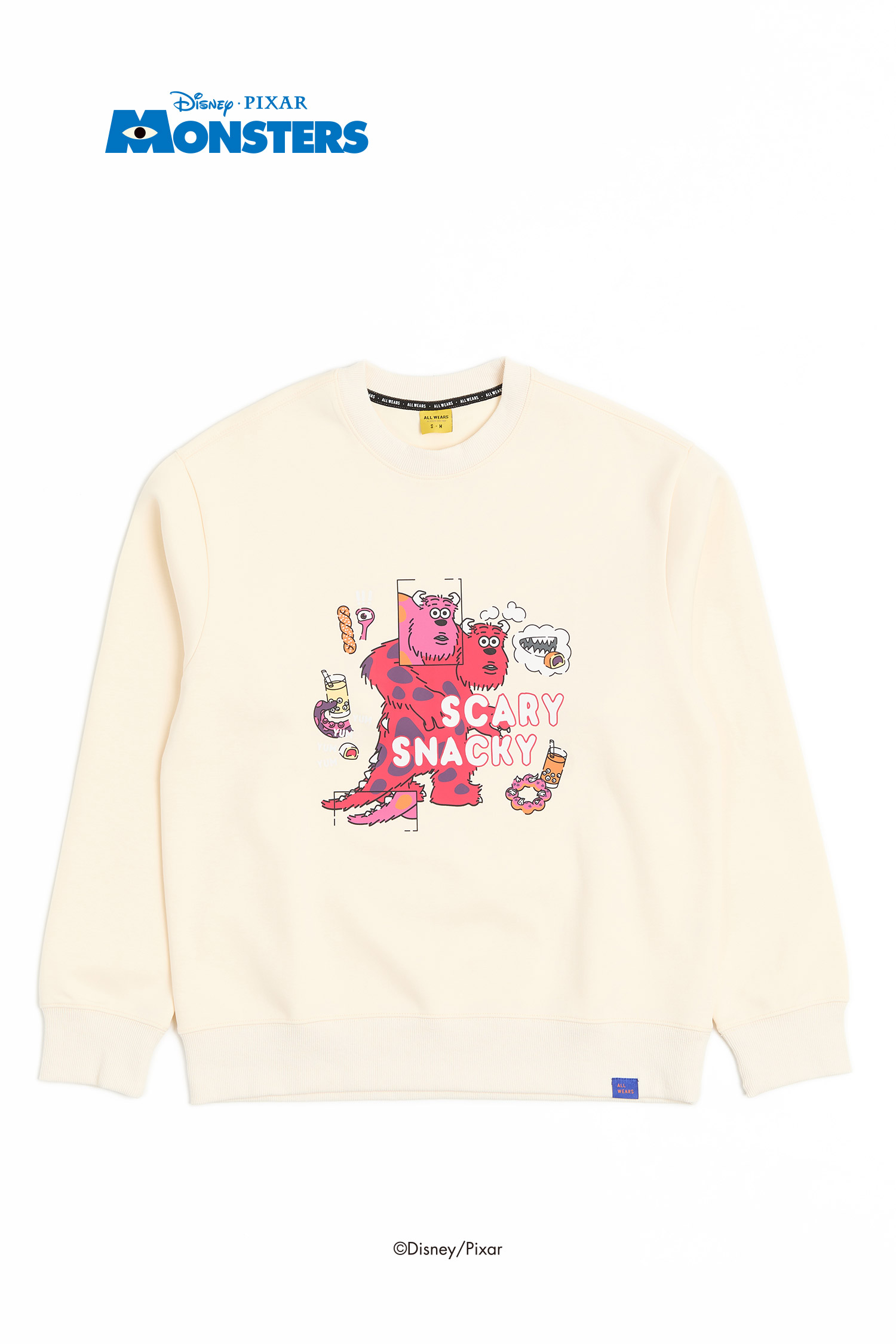 怪獸大學 太空棉印花長袖上衣