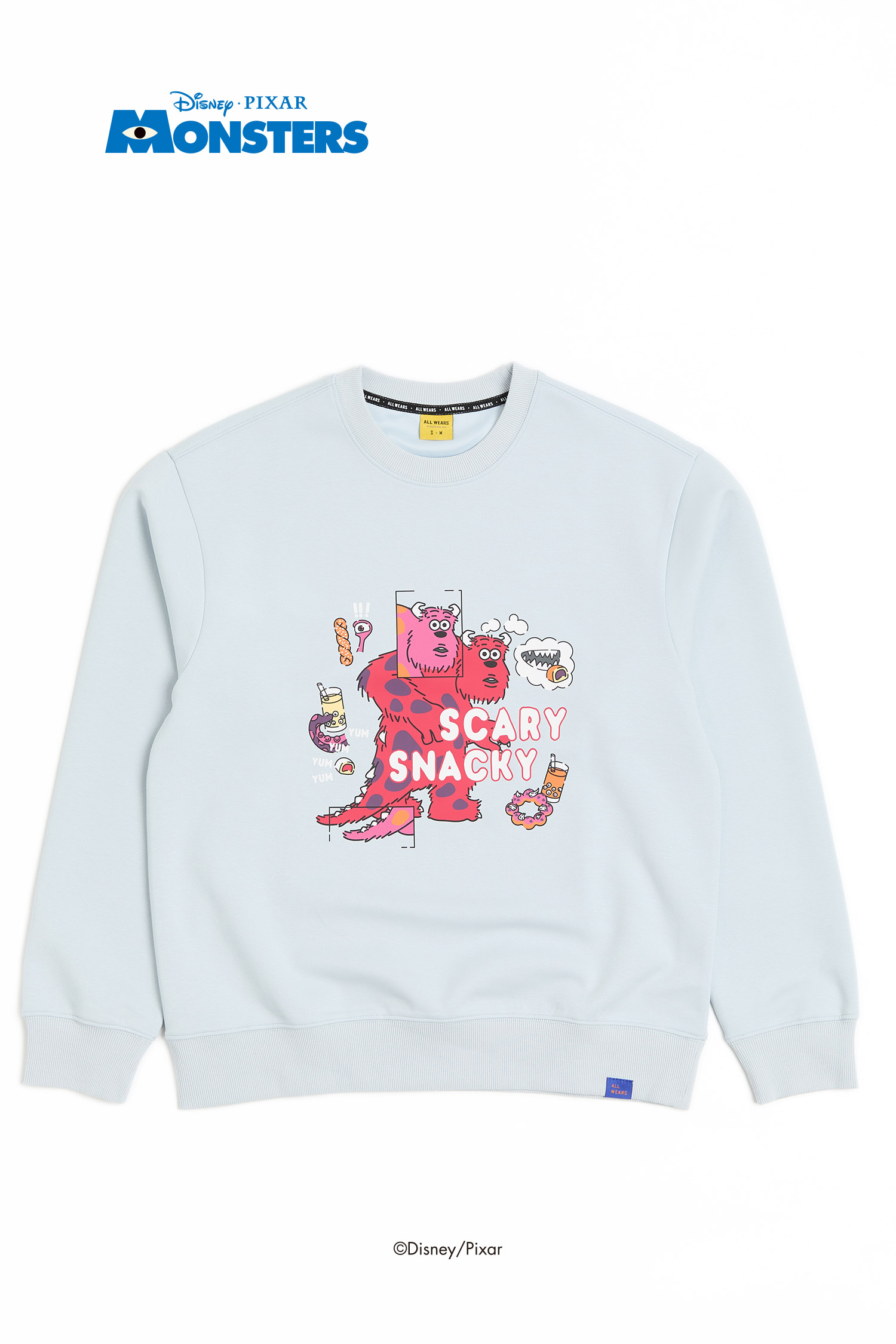 怪獸大學 太空棉印花長袖上衣