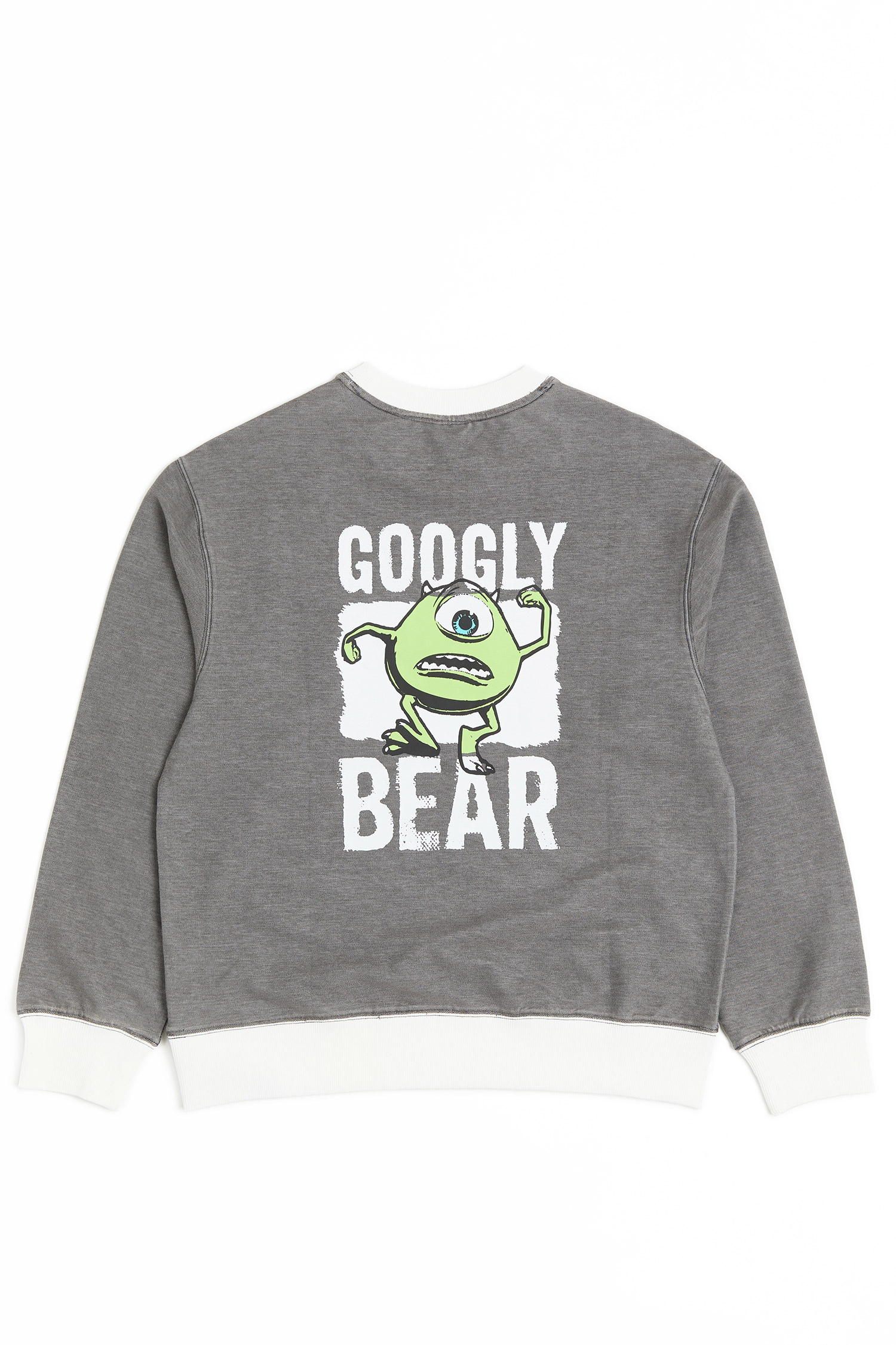 怪獸大學 撞色牛仔印花長袖上衣