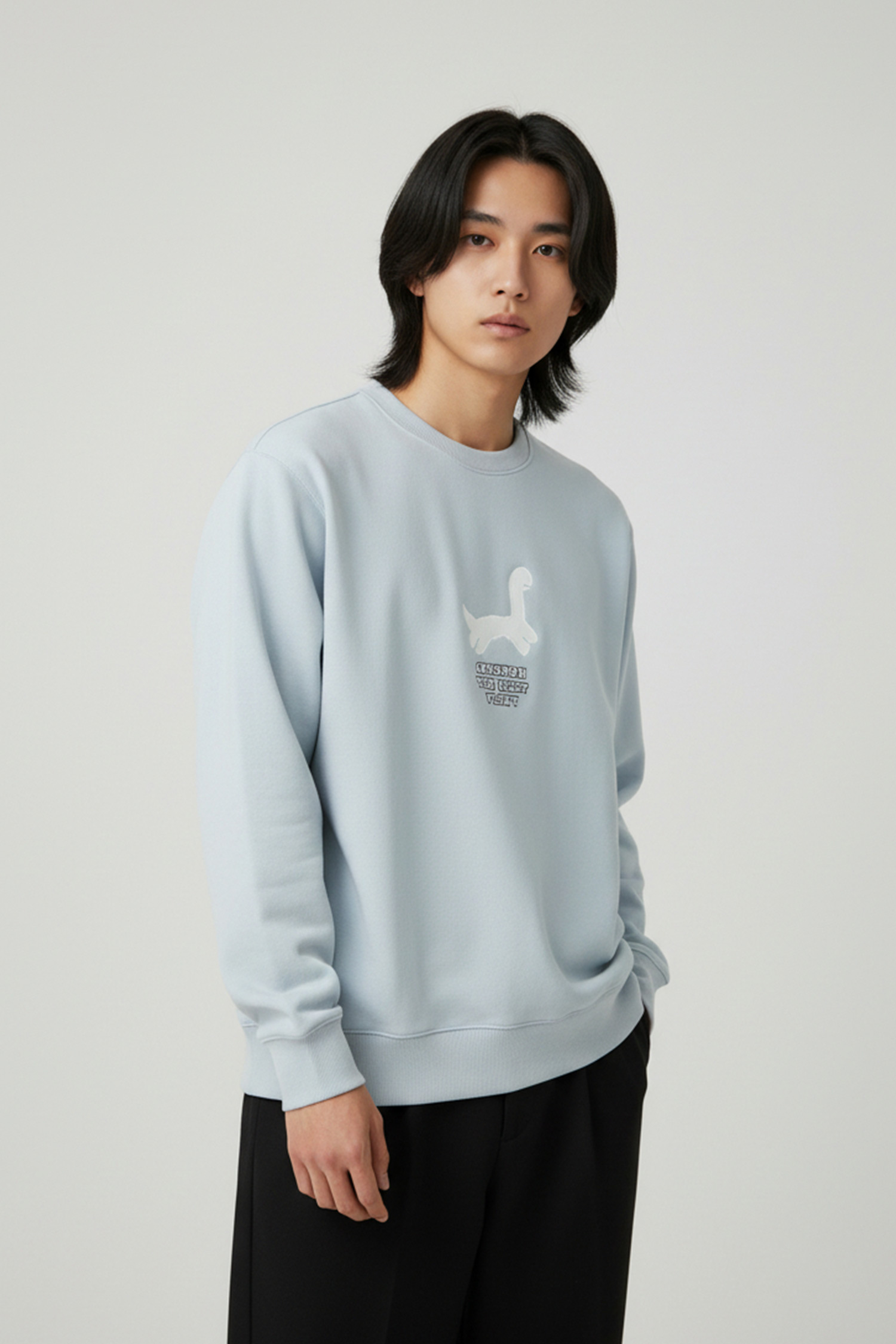 JOGUMAN 刷毛繡花長袖上衣