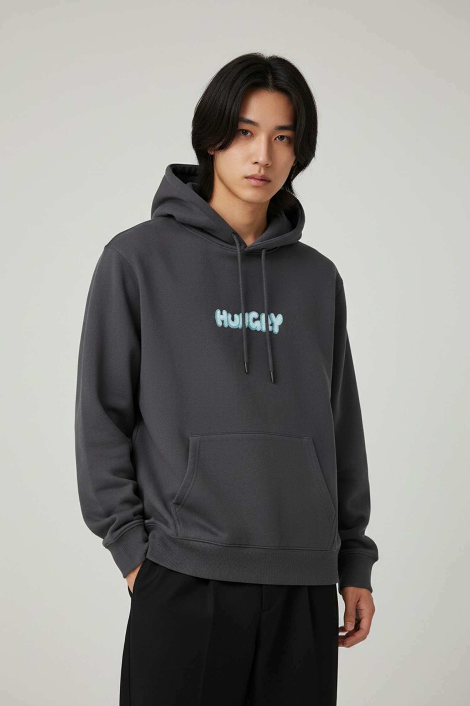 鹿人與泥鰍 連帽長袖上衣