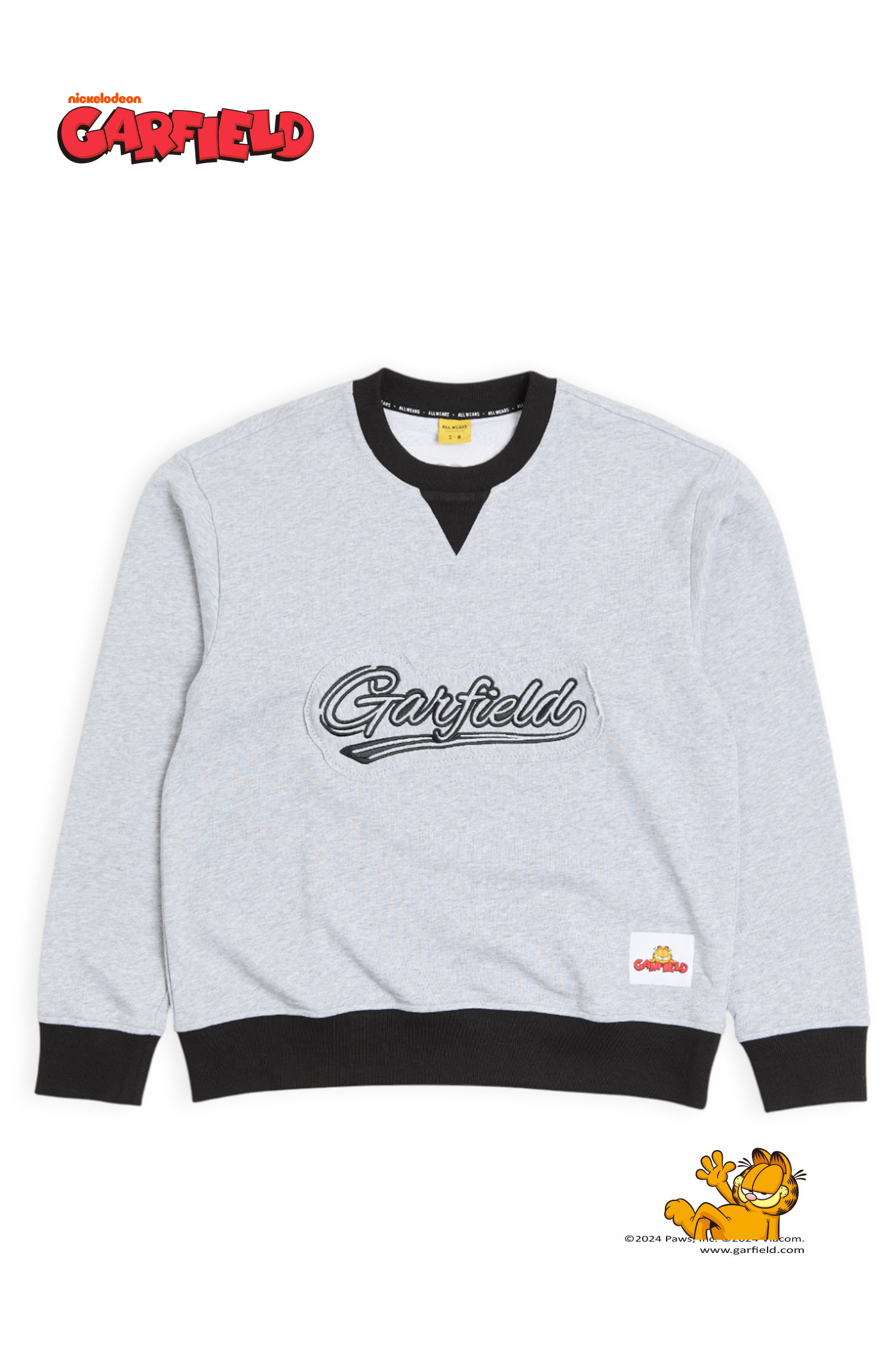 加菲貓 俱樂部 貼布繡長袖上衣