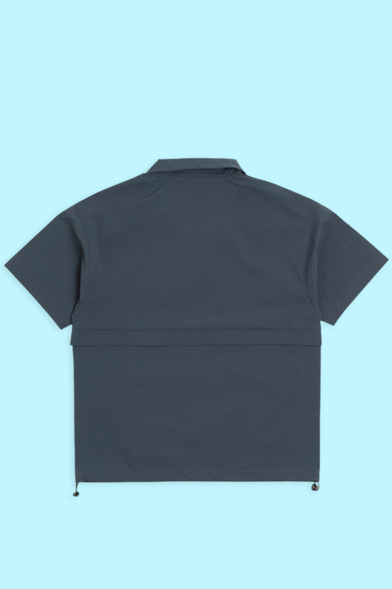 哆啦A夢 半開襟大口袋短袖上衣