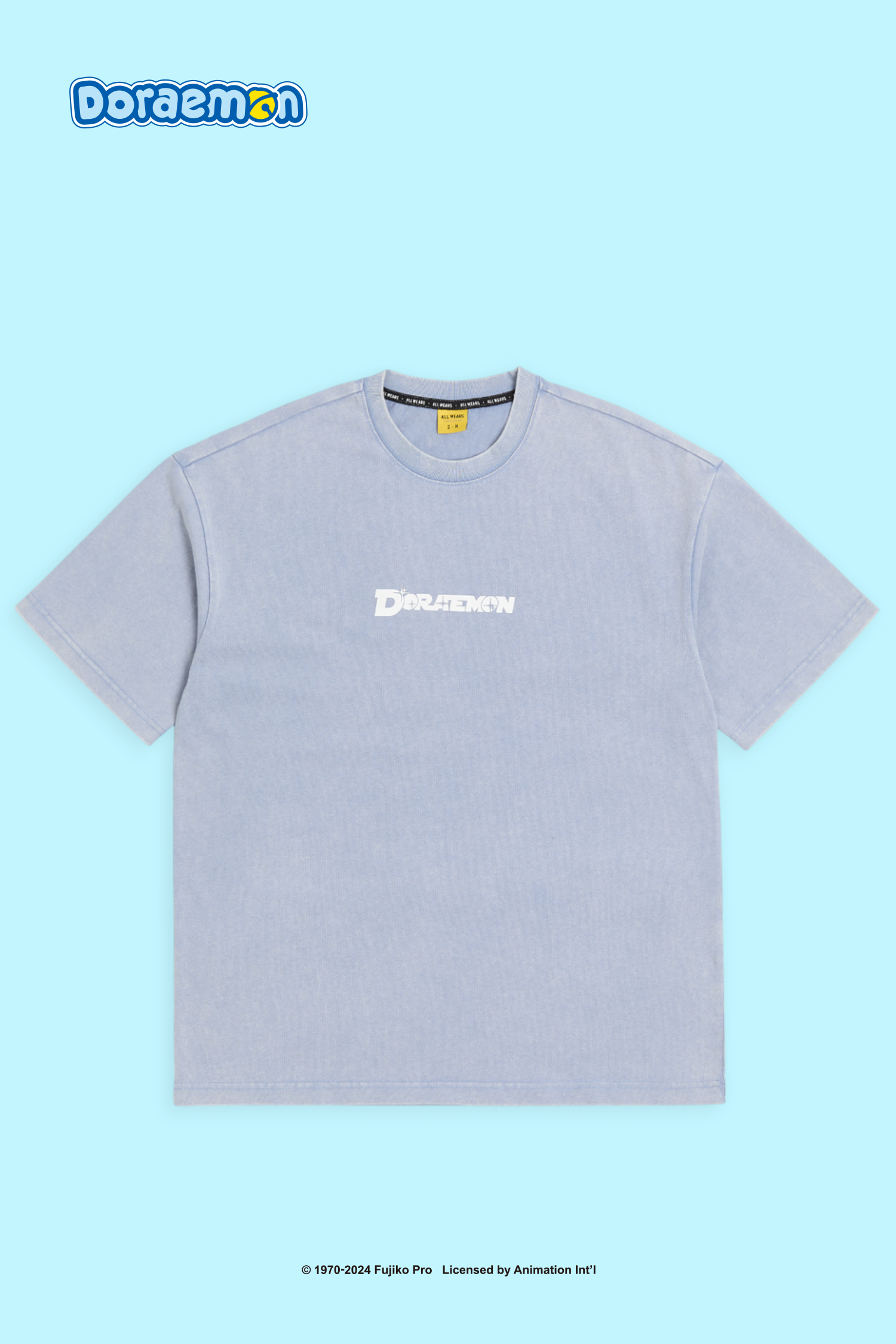 哆啦A夢 外太空 水洗短袖上衣