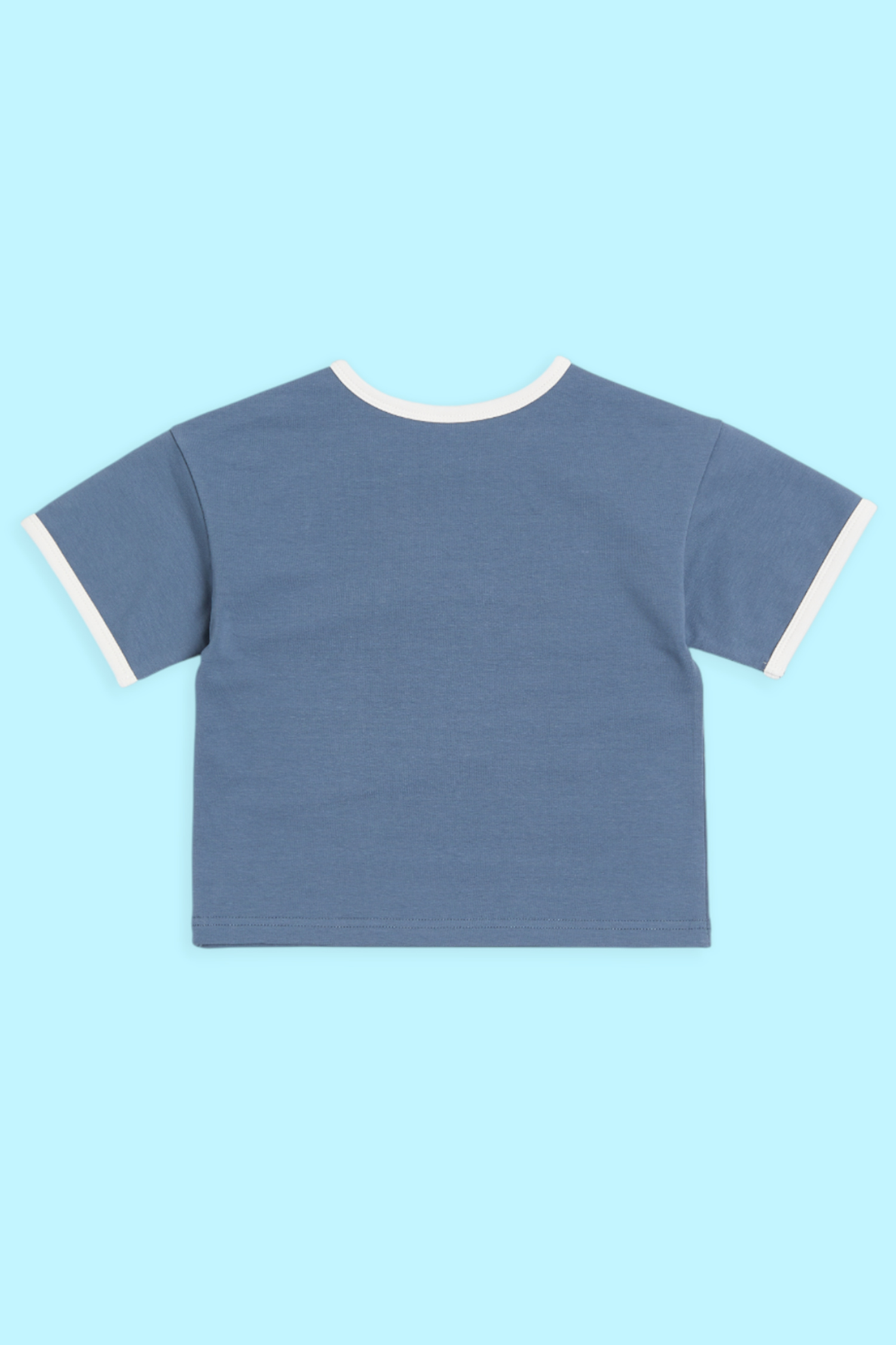 哆啦A夢 撞色口袋短袖上衣(童)