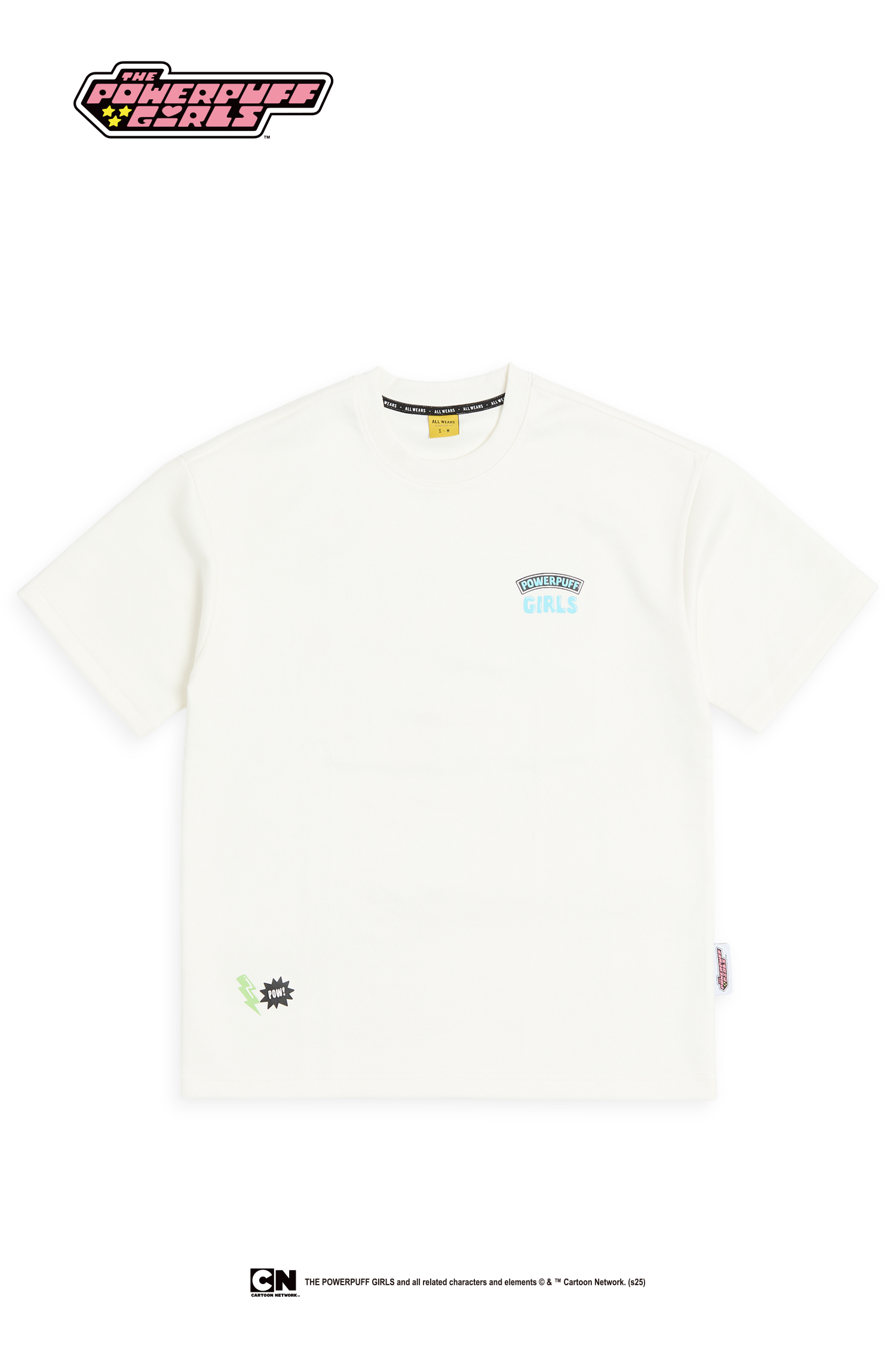 飛天小女警 麂皮印花短袖上衣