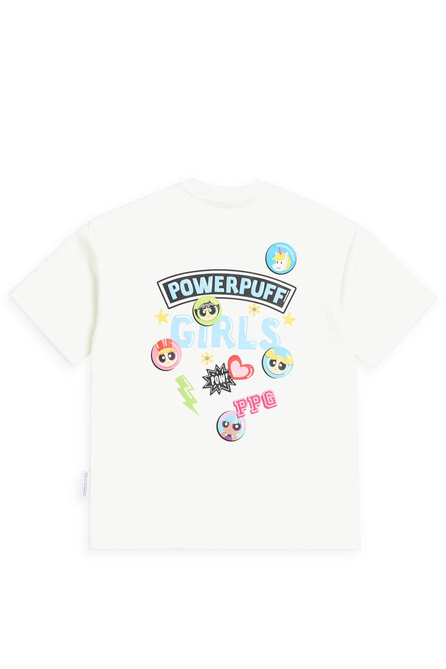 飛天小女警 麂皮印花短袖上衣