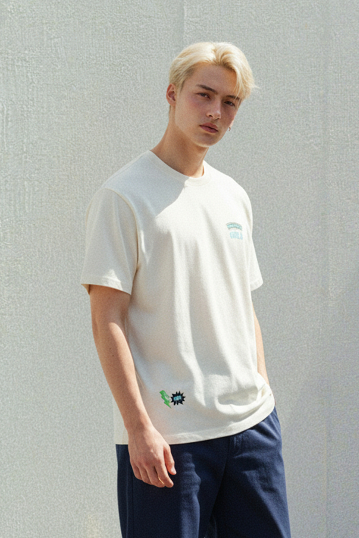 飛天小女警 麂皮印花短袖上衣