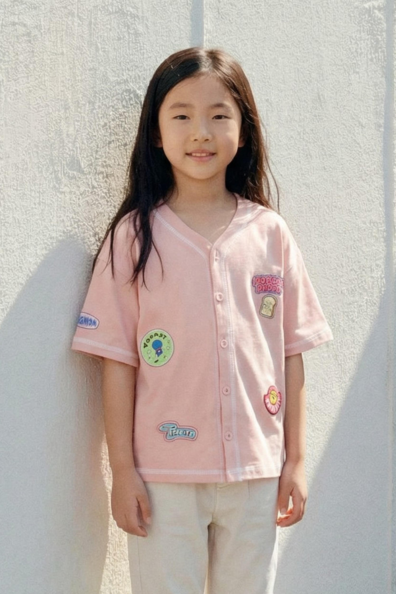 哆啦A夢 棒球短袖上衣(童)