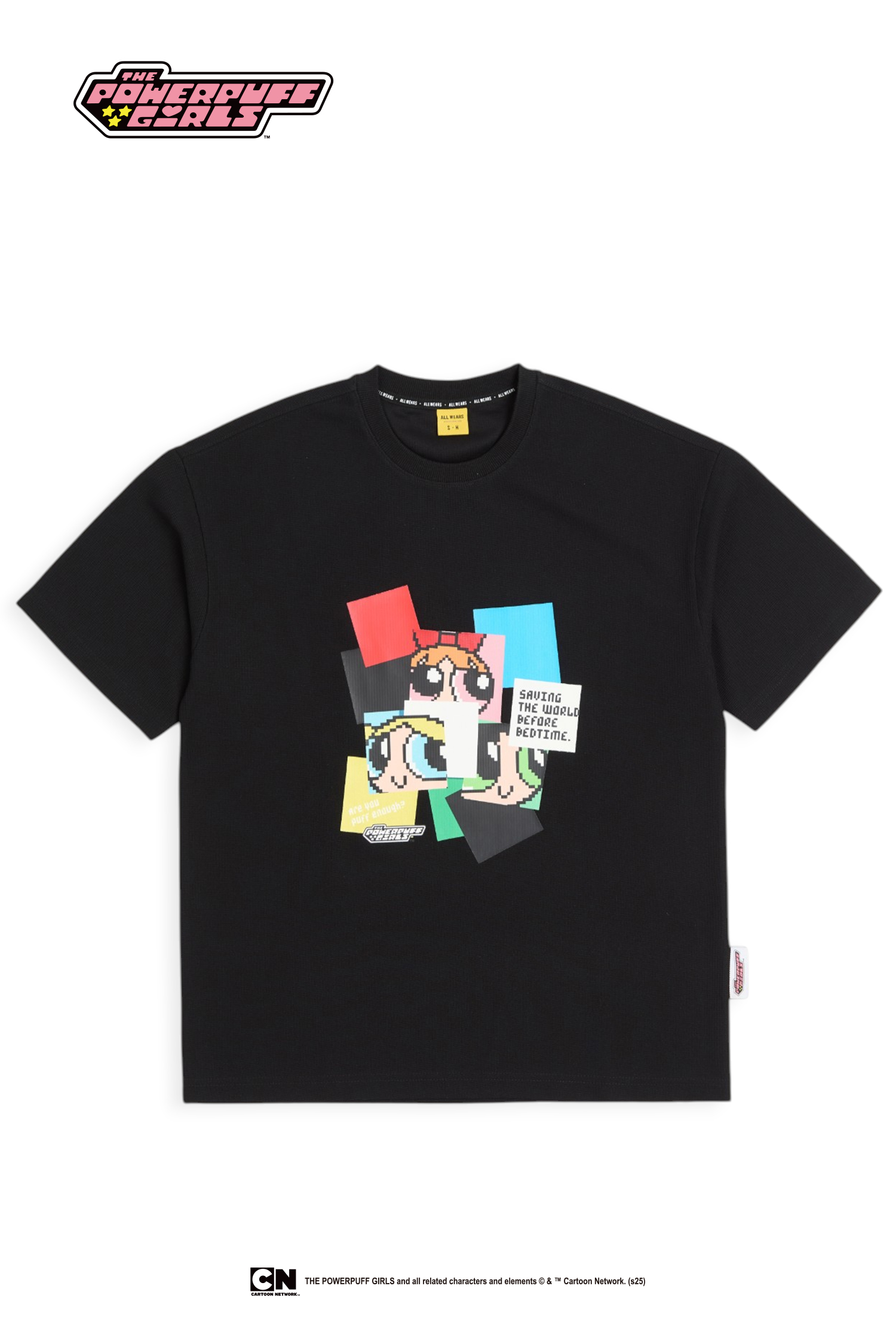 飛天小女警 像素風 華夫格短袖上衣