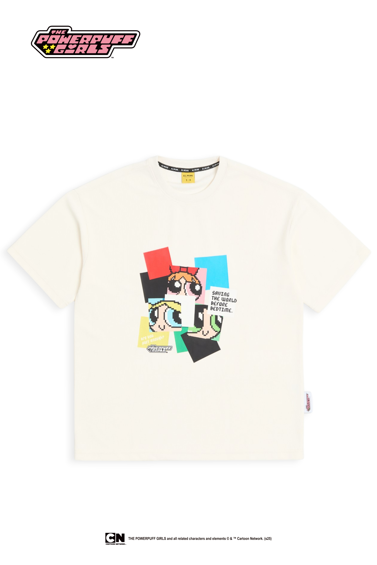 飛天小女警 像素風 華夫格短袖上衣