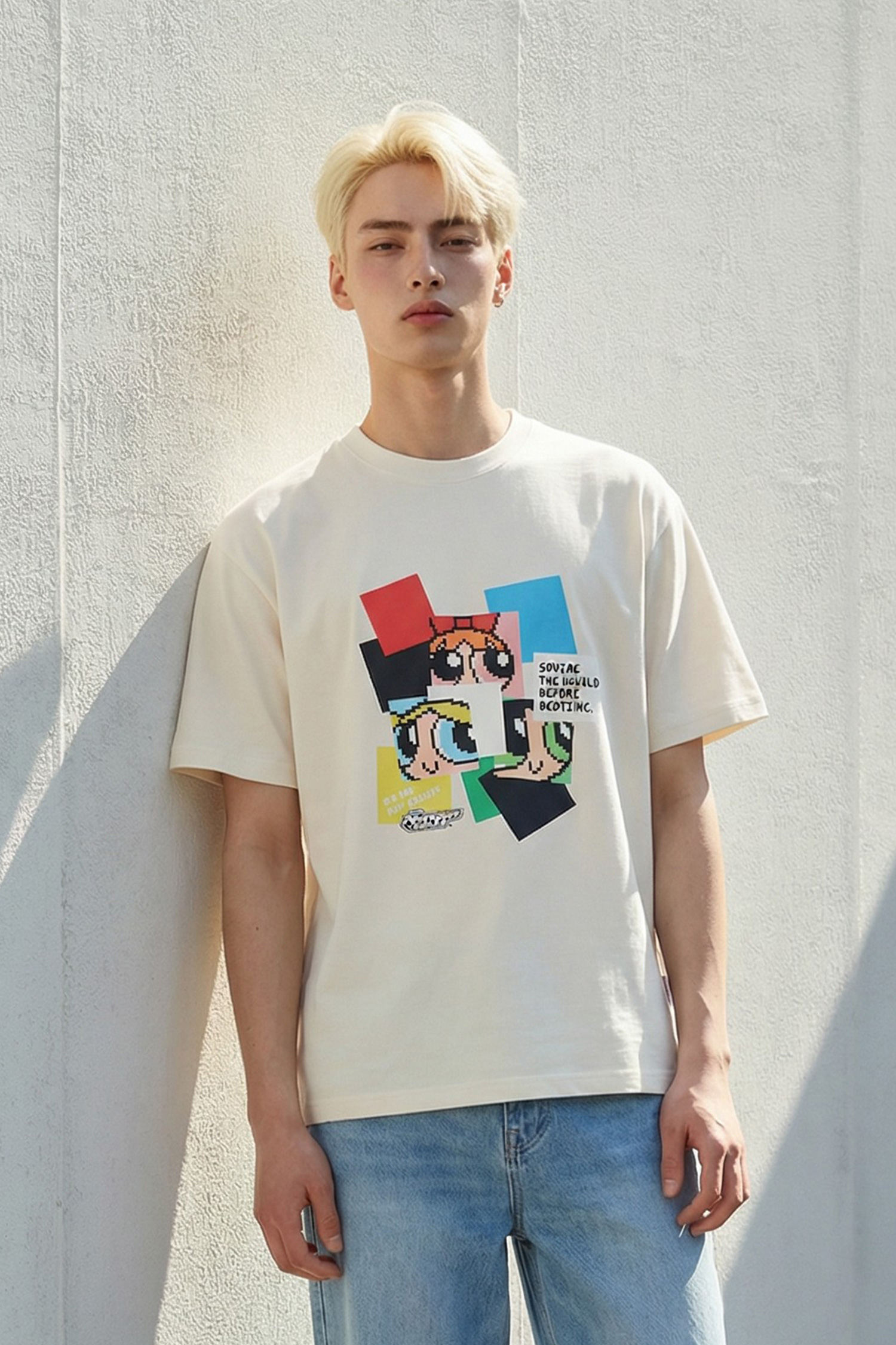 飛天小女警 像素風 華夫格短袖上衣